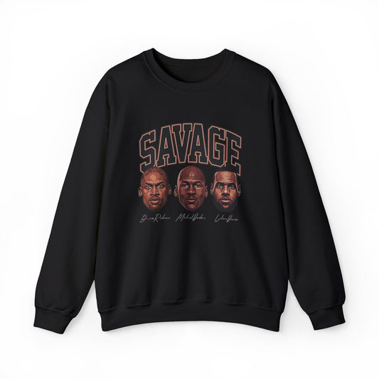 Savage Basketball Legends Vintage Adult Crewneck Sweatshirt