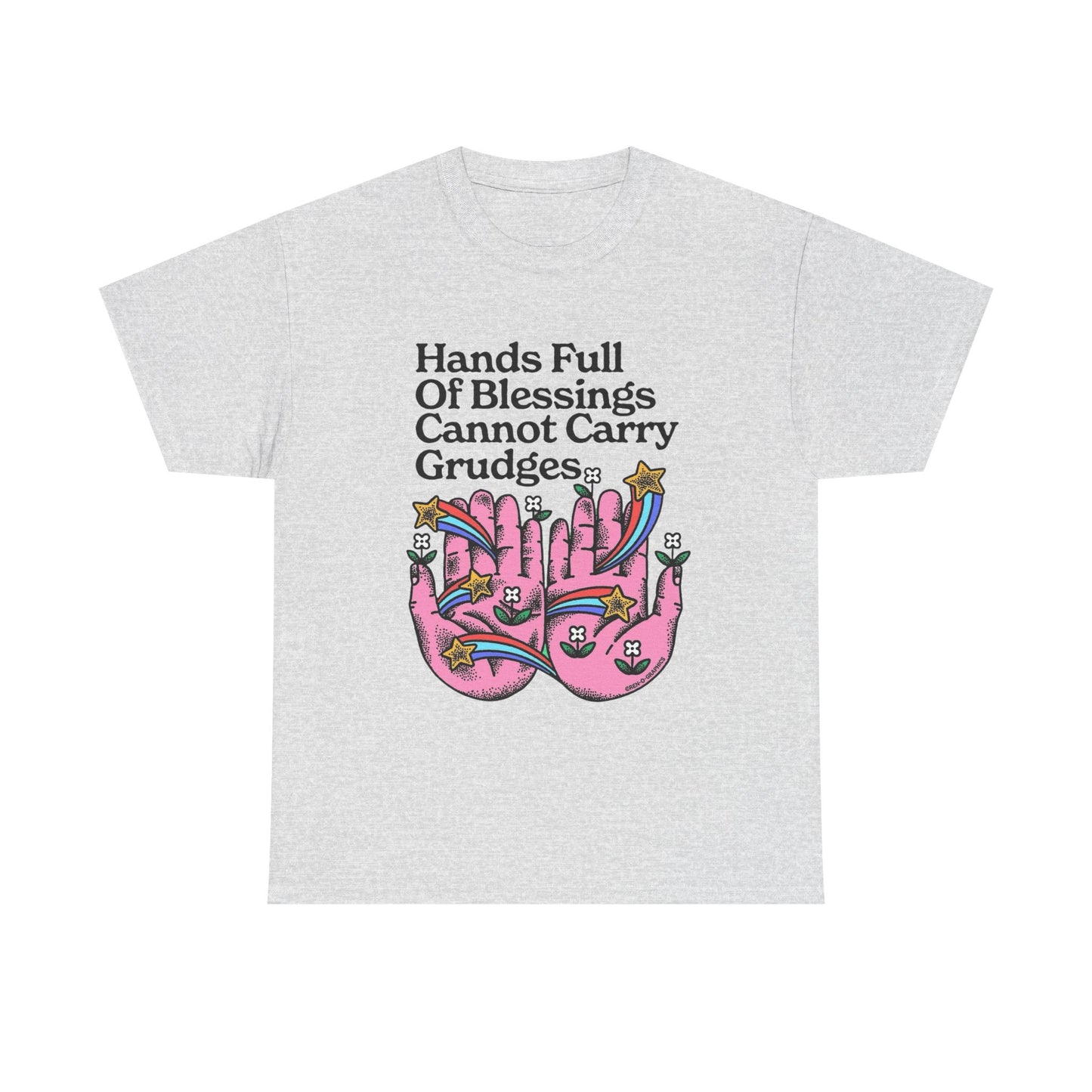 Hands Full Of Blessings Graphic T Shirt NEW ADULT Unisex Heavy Cotton Tee
