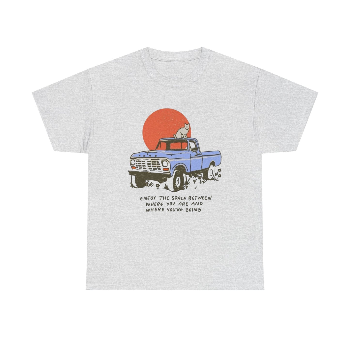 Enjoy The Space Between Graphic T Shirt NEW ADULT Unisex Heavy Cotton Tee