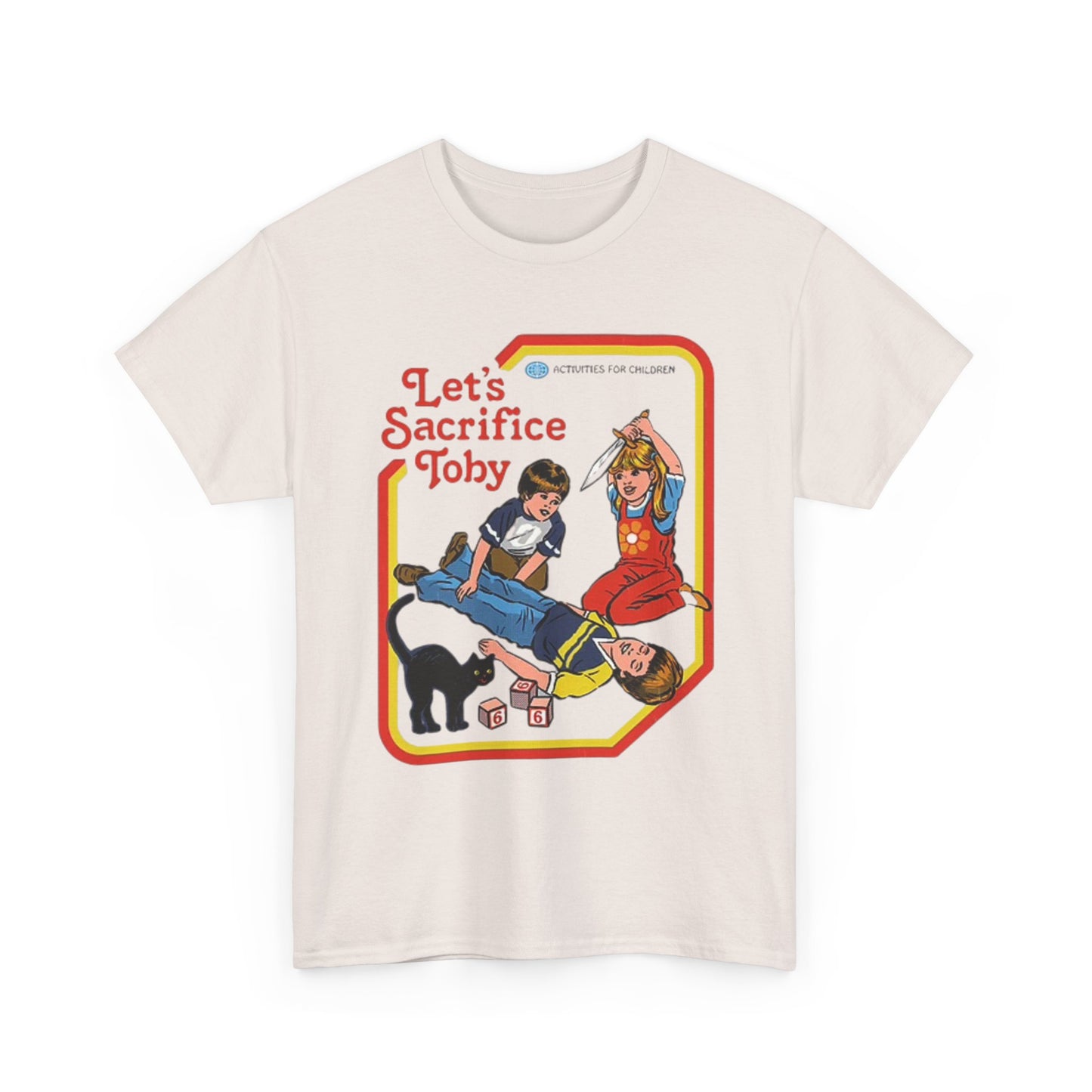 Lets Sacrifice Toby Graphic T Shirt Funny Retro Poster Unisex Heavy Cotton Tee