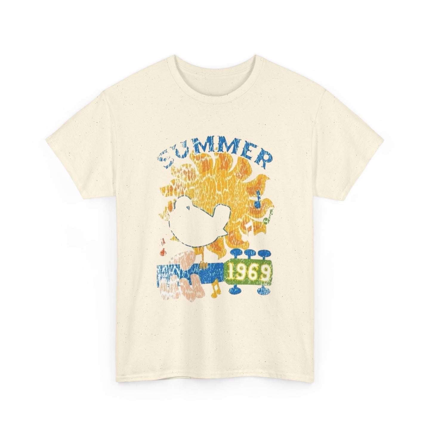 Woodstock Summer 1969 Graphic T-Shirt Cotton Tee New Gift Vintage