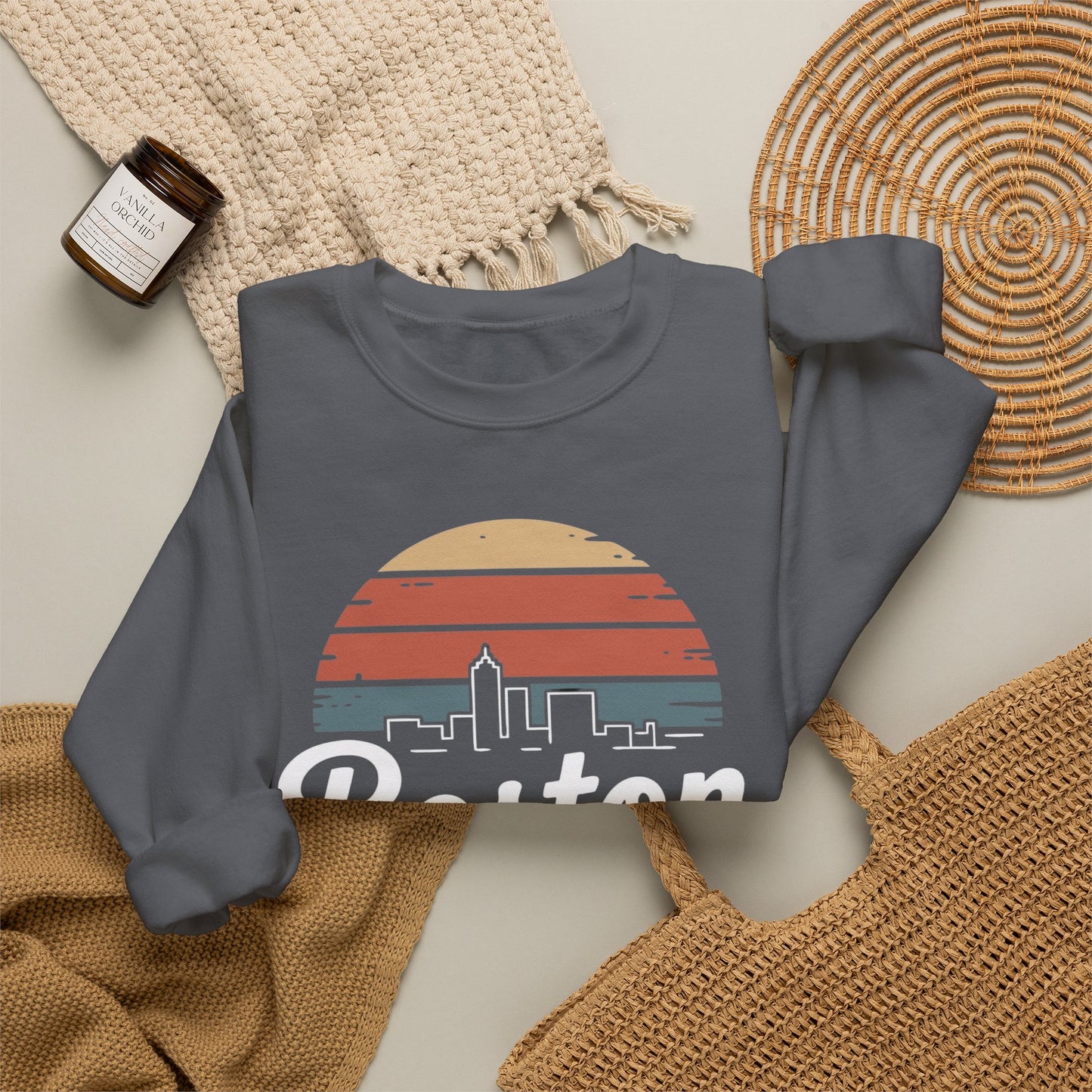 Boston Skyline Sweater NEW Unisex Heavy Blend™ Crewneck Sweatshirt
