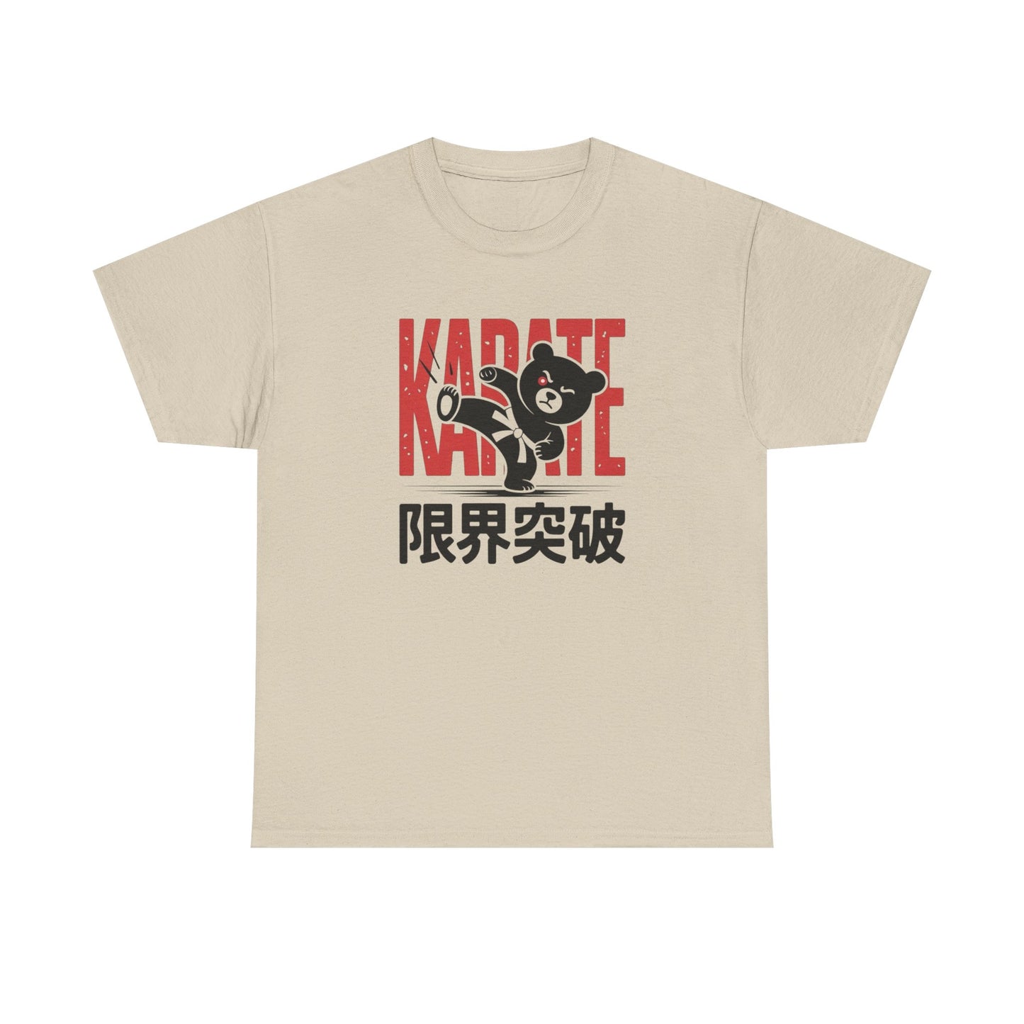 Teddy Bear Karate Graphic T-Shirt Comfy Cotton Tee Brand NEW