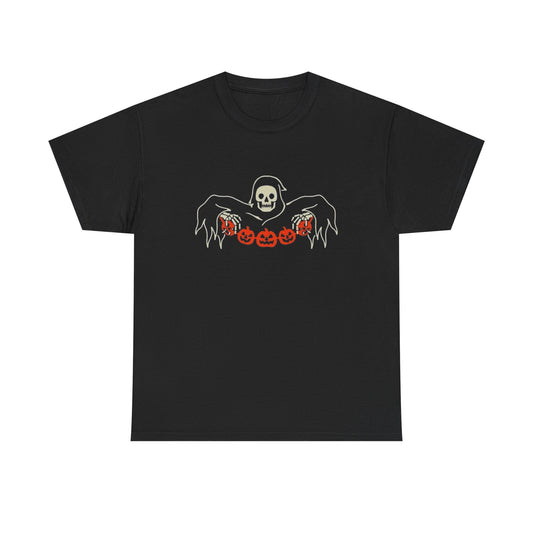 Halloween Spooky T Shirt Unisex Heavy Cotton Tee