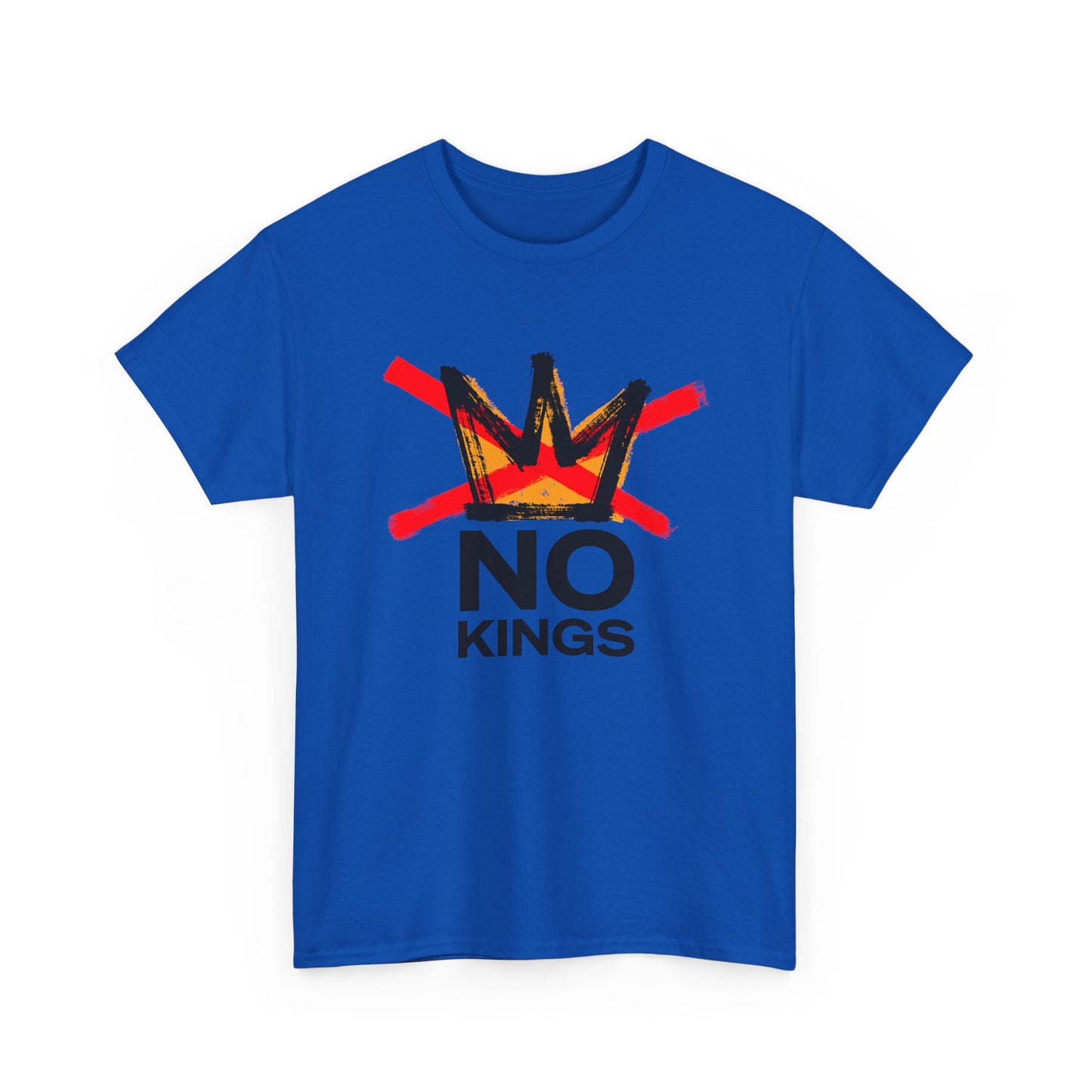 No Kings Graphic T Shirt Protest Resist BLM Support Unisex Heavy Cotton Tee