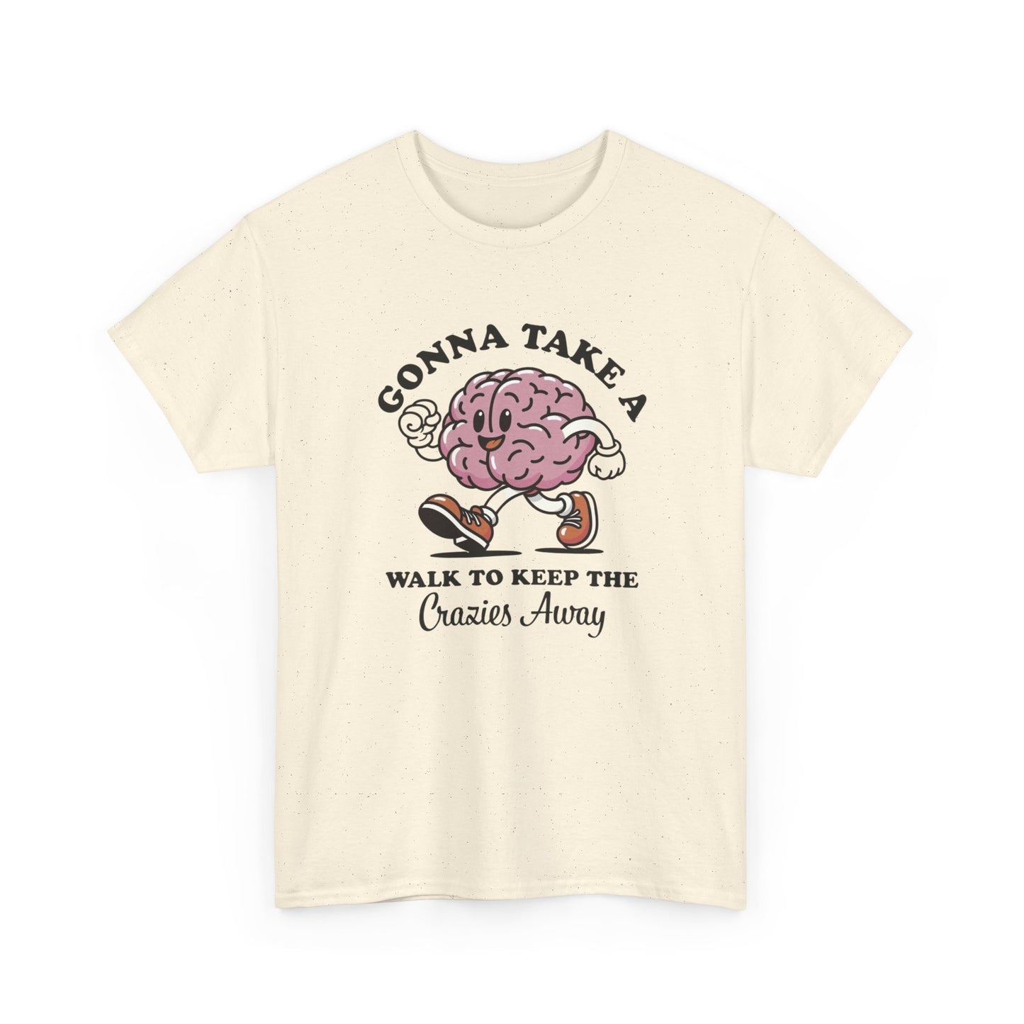 Gonna Take A Walk Mental Health Graphic T Shirt Unisex Heavy Cotton Tee