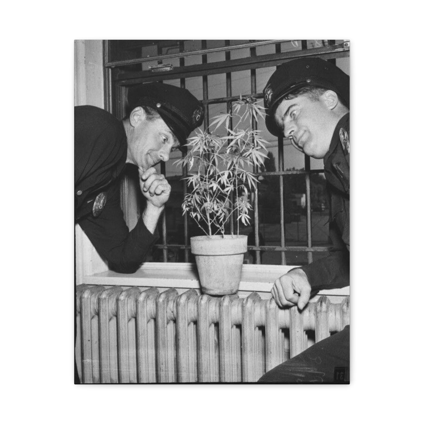 Reefer Madness Vintage Photo Weed Police Funny Matte Canvas, Stretched, 1.25"