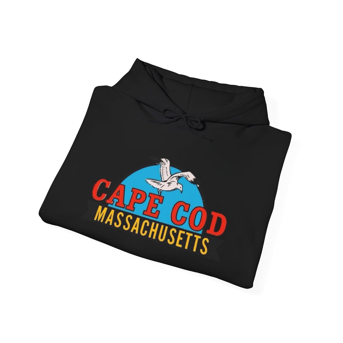 Cape Cod Seagull Graphic Hoodie Unisex Heavy Blend™ Hooded Sweatshirt