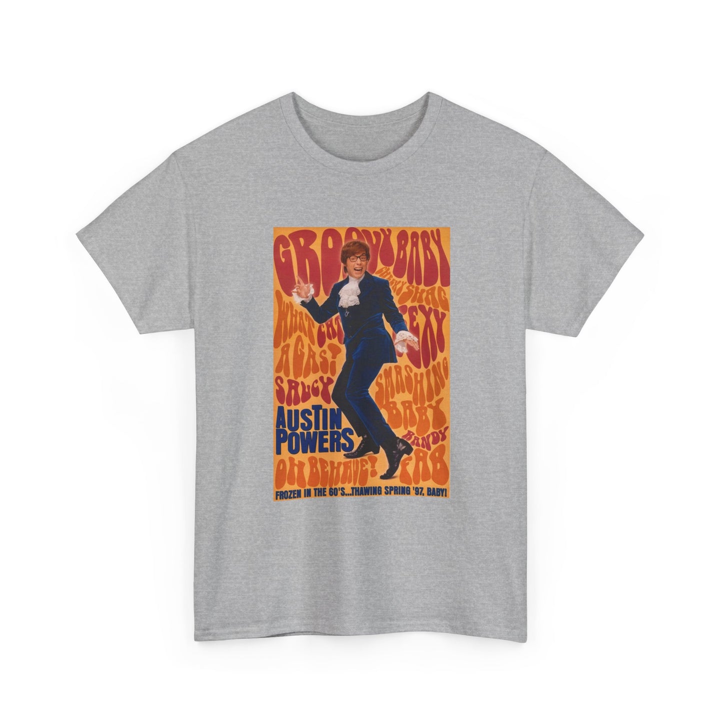 Austin Powers Shirt The Spy Who shagged Me Comedy Unisex Heavy Cotton Tee