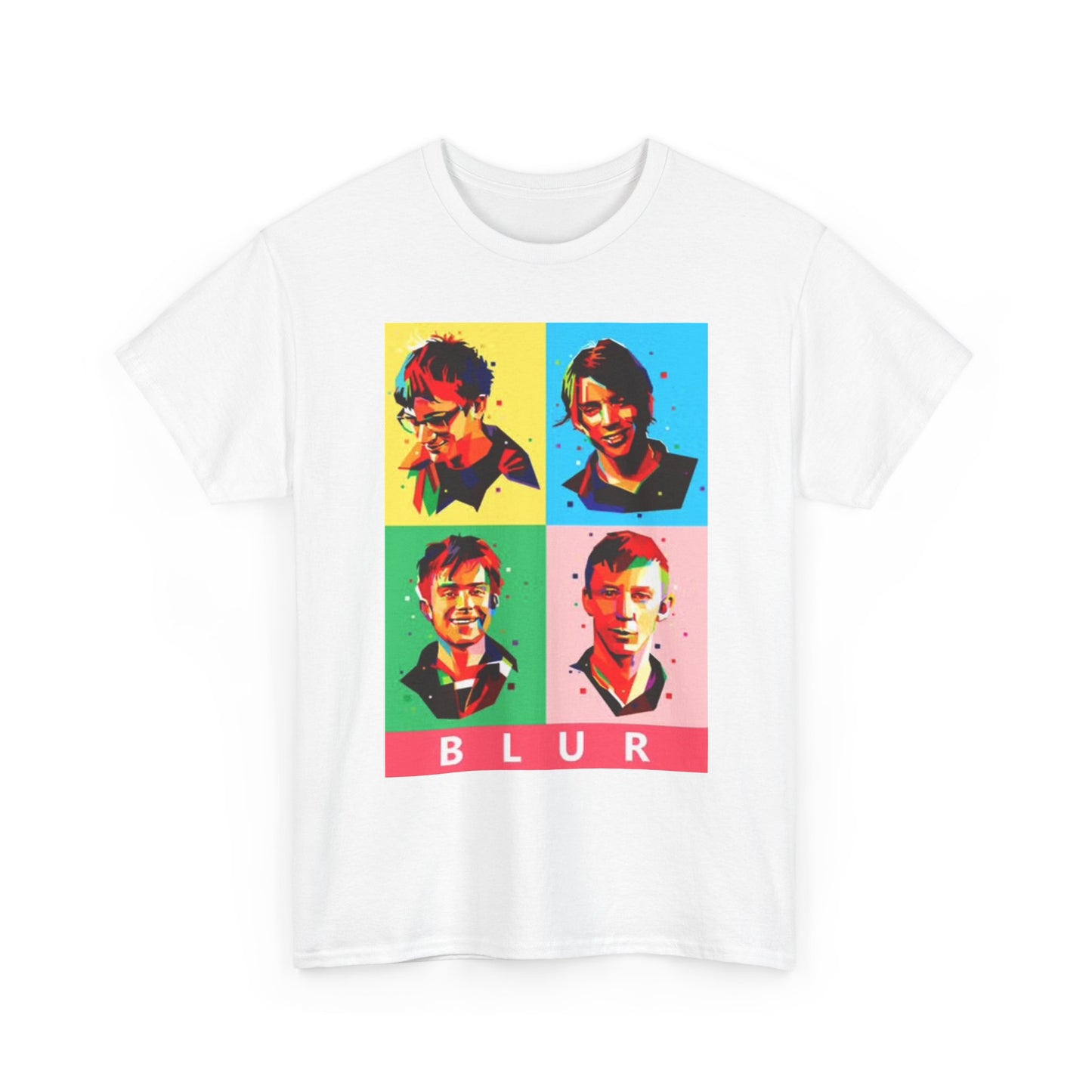 Blur Cd Album Cover Graphic T Shirt Retro Vintage Art Unisex Heavy Cotton Tee