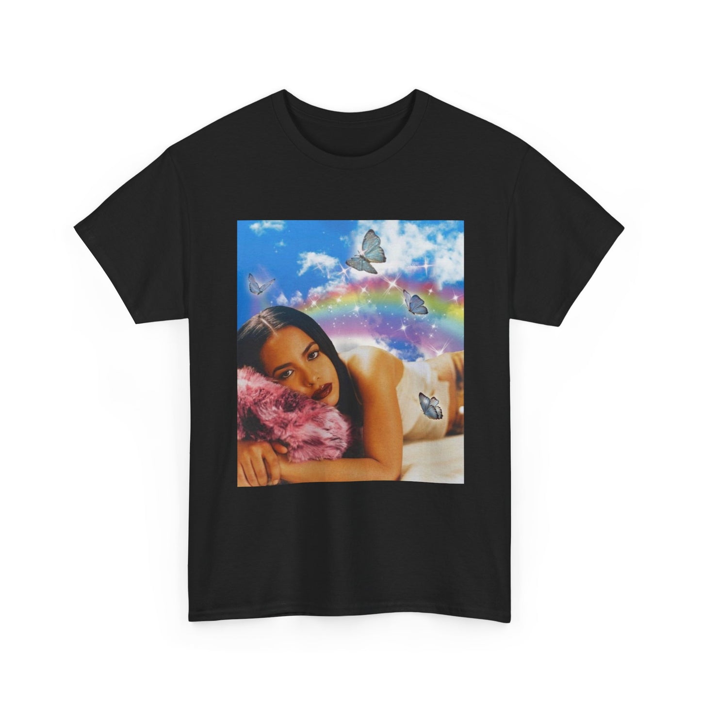 Aaliyah Tshirt Retro Poster 90s vintage Unisex Heavy Cotton Tee