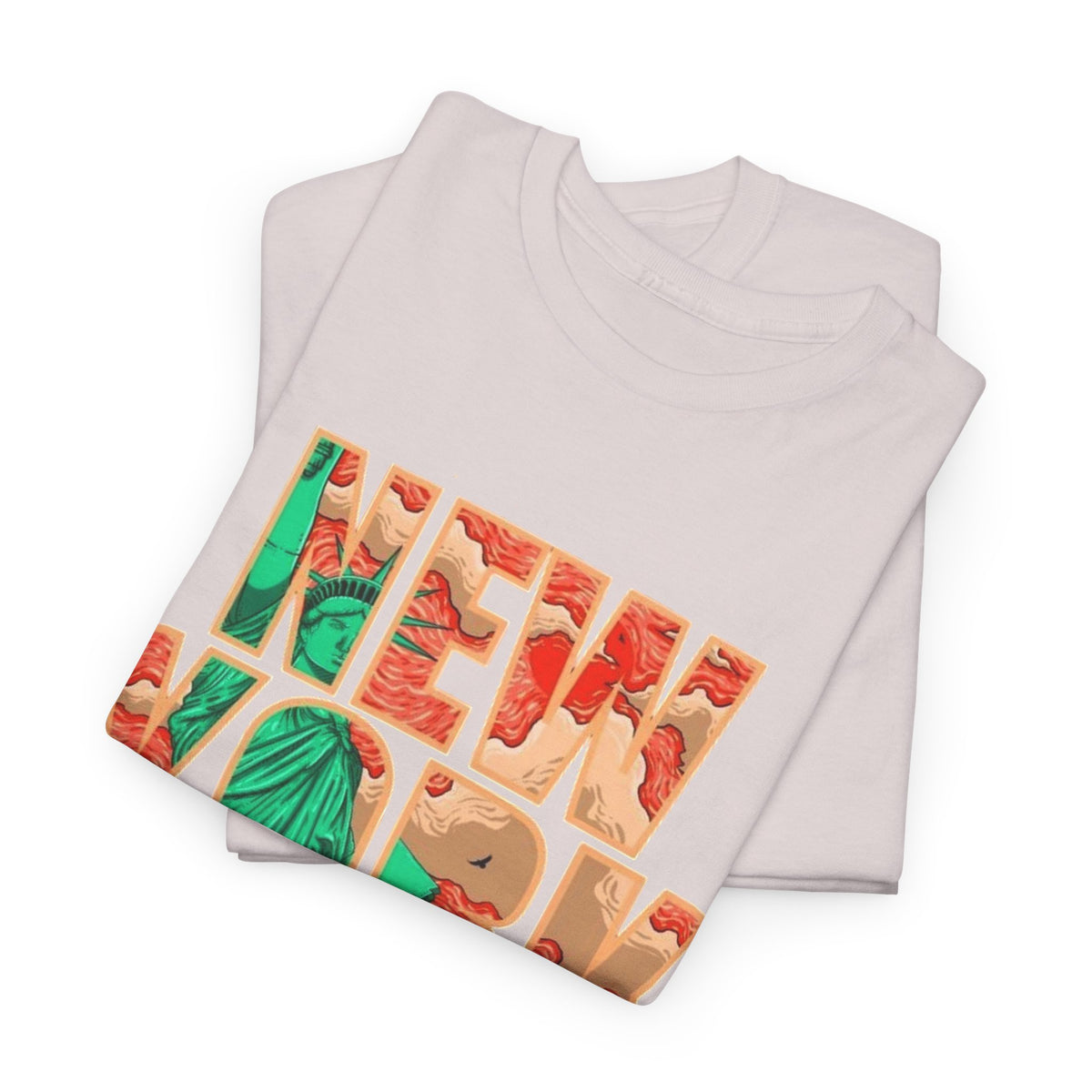 New York City Art Graphic T Shirt Men's Retro Heavy Cotton Tee