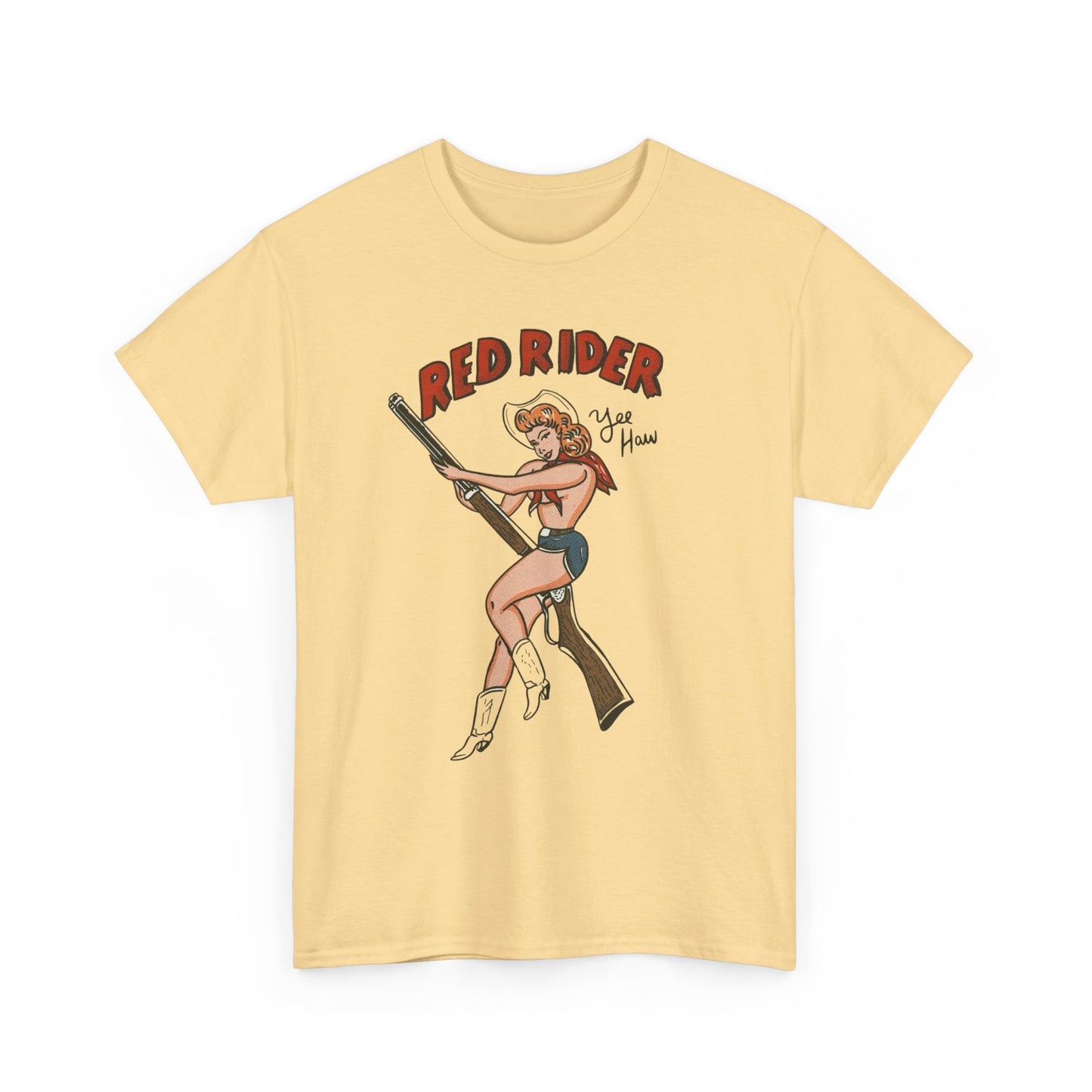Red Rider Yee Haw Graphic T Shirt NEW ADULT TEE VINTAGE