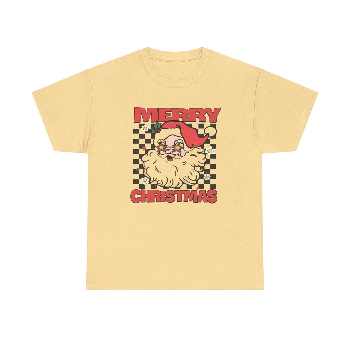 Merry Christmas Santa Graphic T Shirt Unisex Heavy Cotton Tee