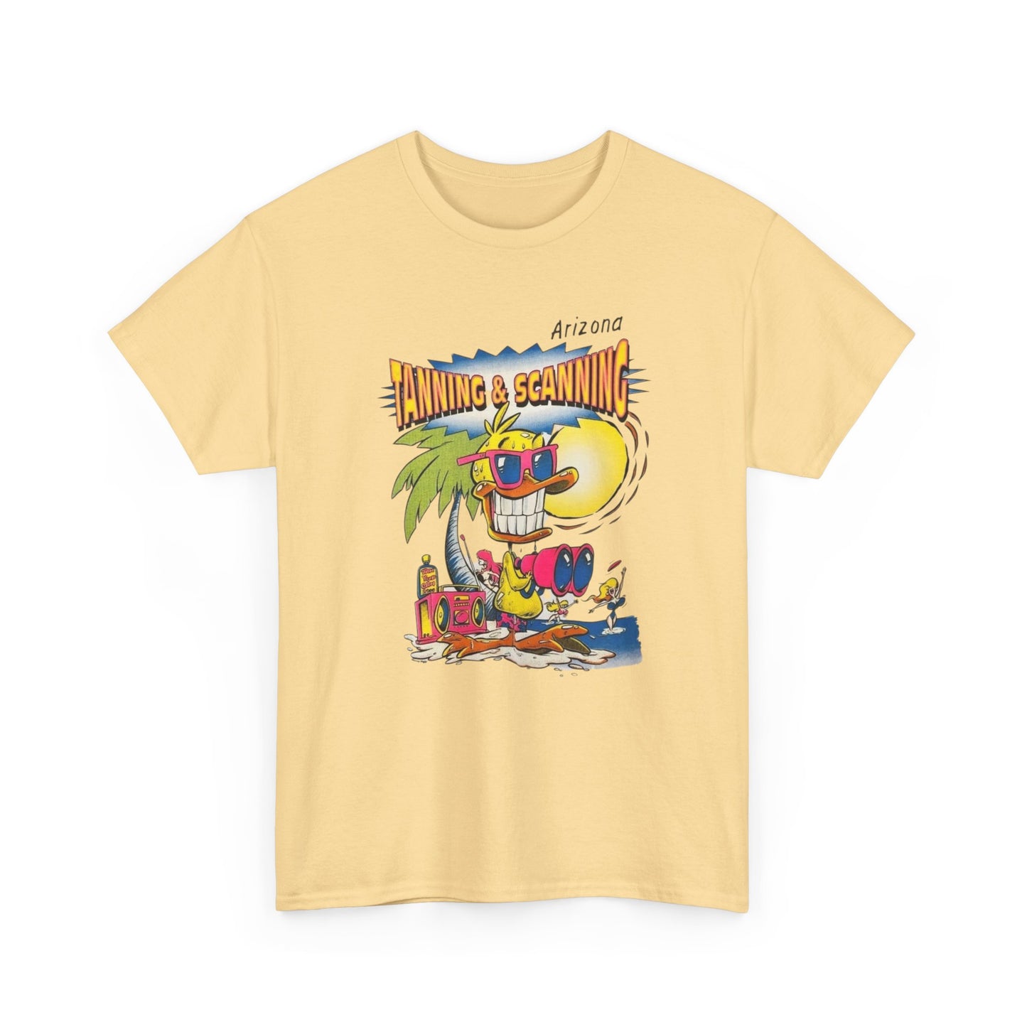 Tanning And Scanning Arizona Graphic T Shirt Unisex Heavy Cotton Tee NEW Gift