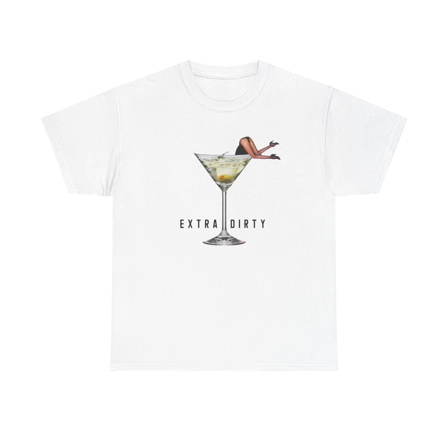 Extra Dirty Martini Graphic T-Shirt Women's Heavy Comfy Cotton Tee