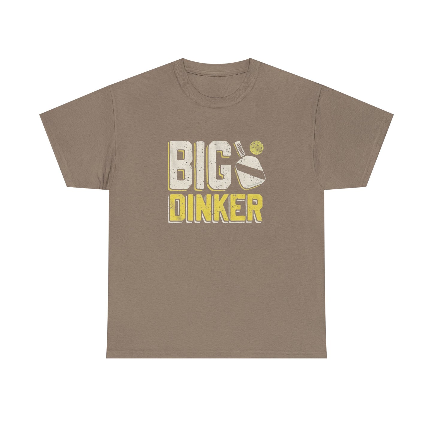 Big Dinker Pickle Ball Graphic T Shirt NEW Unisex Heavy Cotton Tee