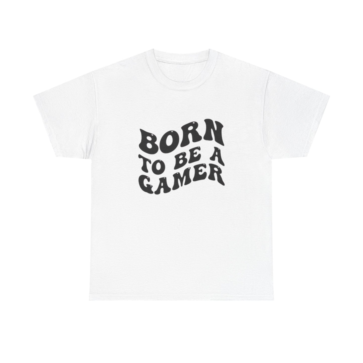 Born To Be A Gamer Graphic T Shirt Unisex Heavy Cotton Tee NEW Gift