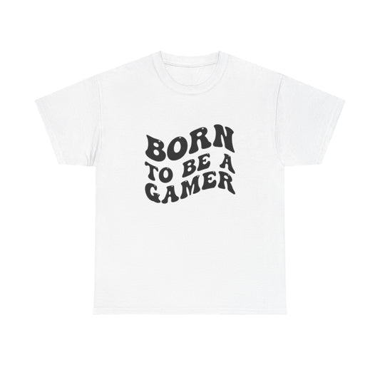Born To Be A Gamer Graphic T Shirt Unisex Heavy Cotton Tee NEW Gift
