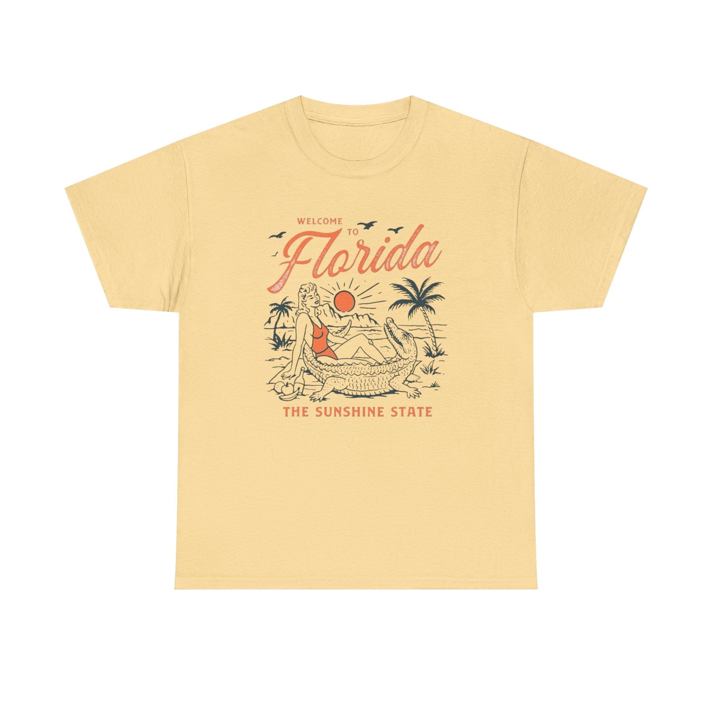 Welcome To Florida The Sunshine State Graphic T Shirt Unisex Adults NEW