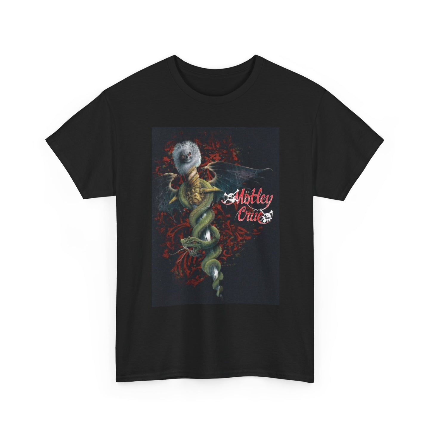Motley Crew Graphic T Shirt Retro Rock Band Merch Unisex Heavy Cotton Tee