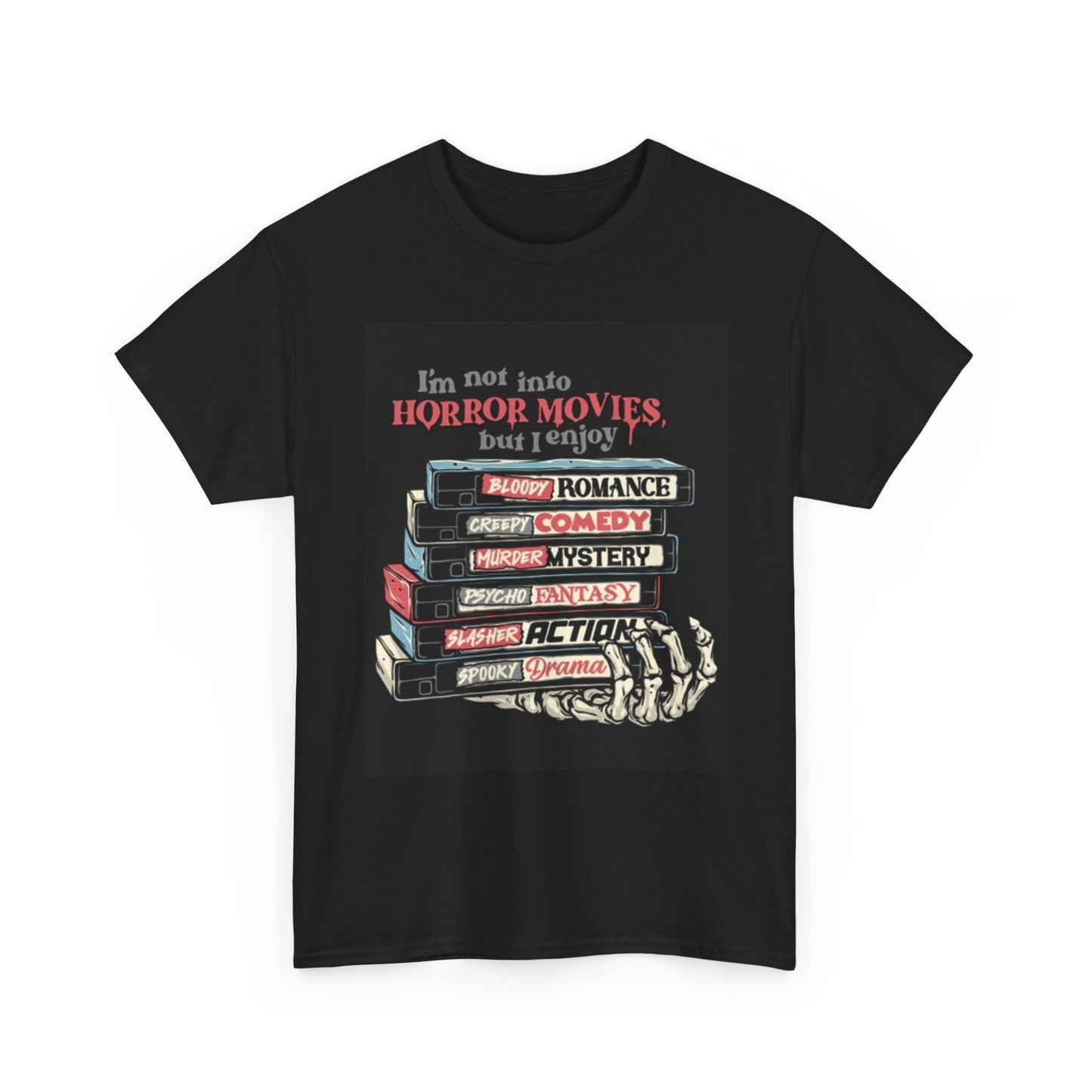 Movie Lover Graphic T Shirt Funny Horror Comedy Action Unisex Heavy Cotton Tee