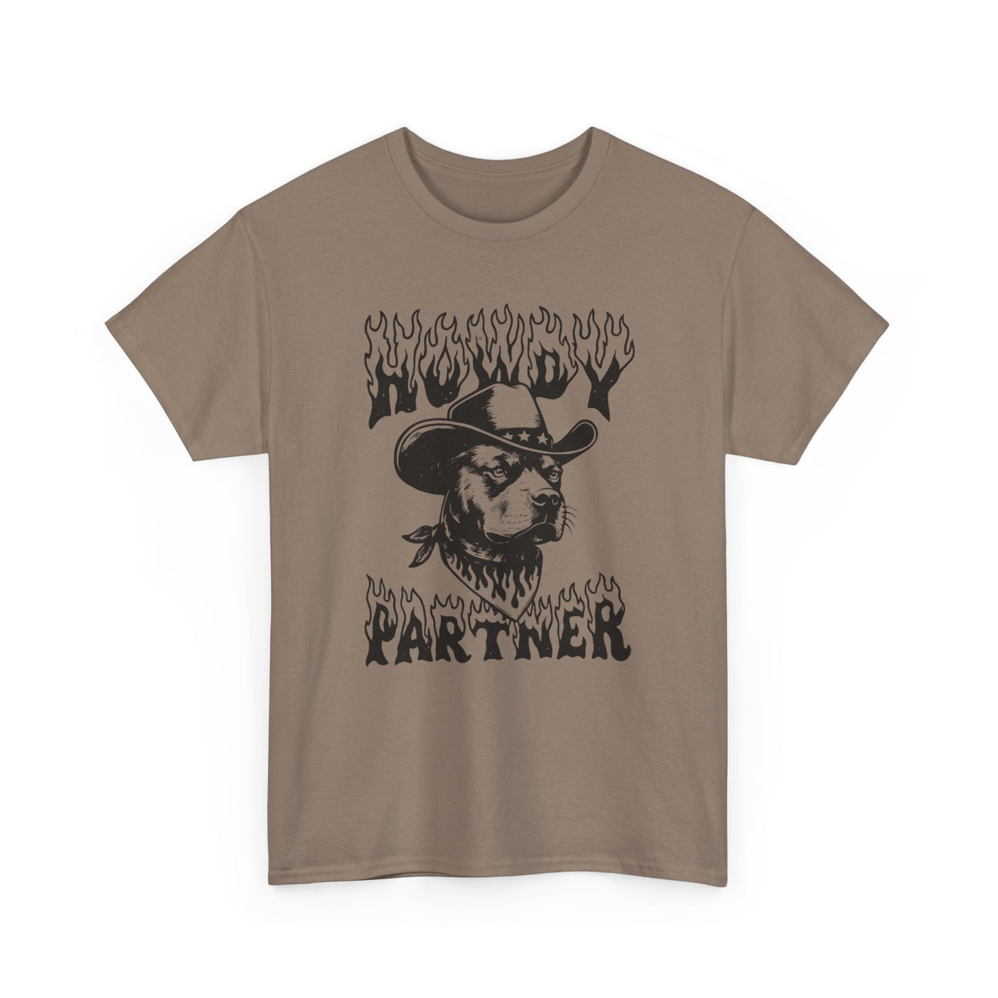 Howdy Partner Pit bull Graphic T Shirt NEW ADULT
