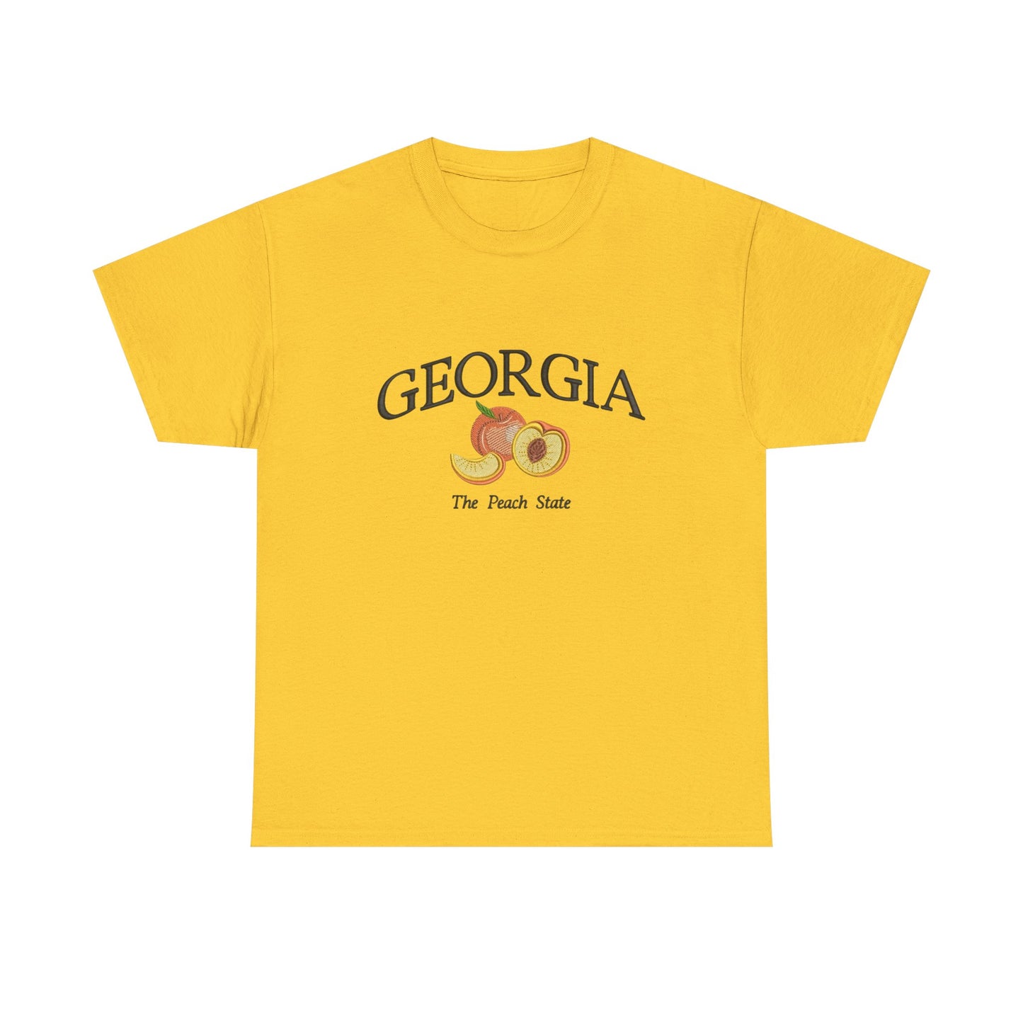 Georgia The Peach State Graphic T Shirt NEW Unisex Heavy Cotton Tee