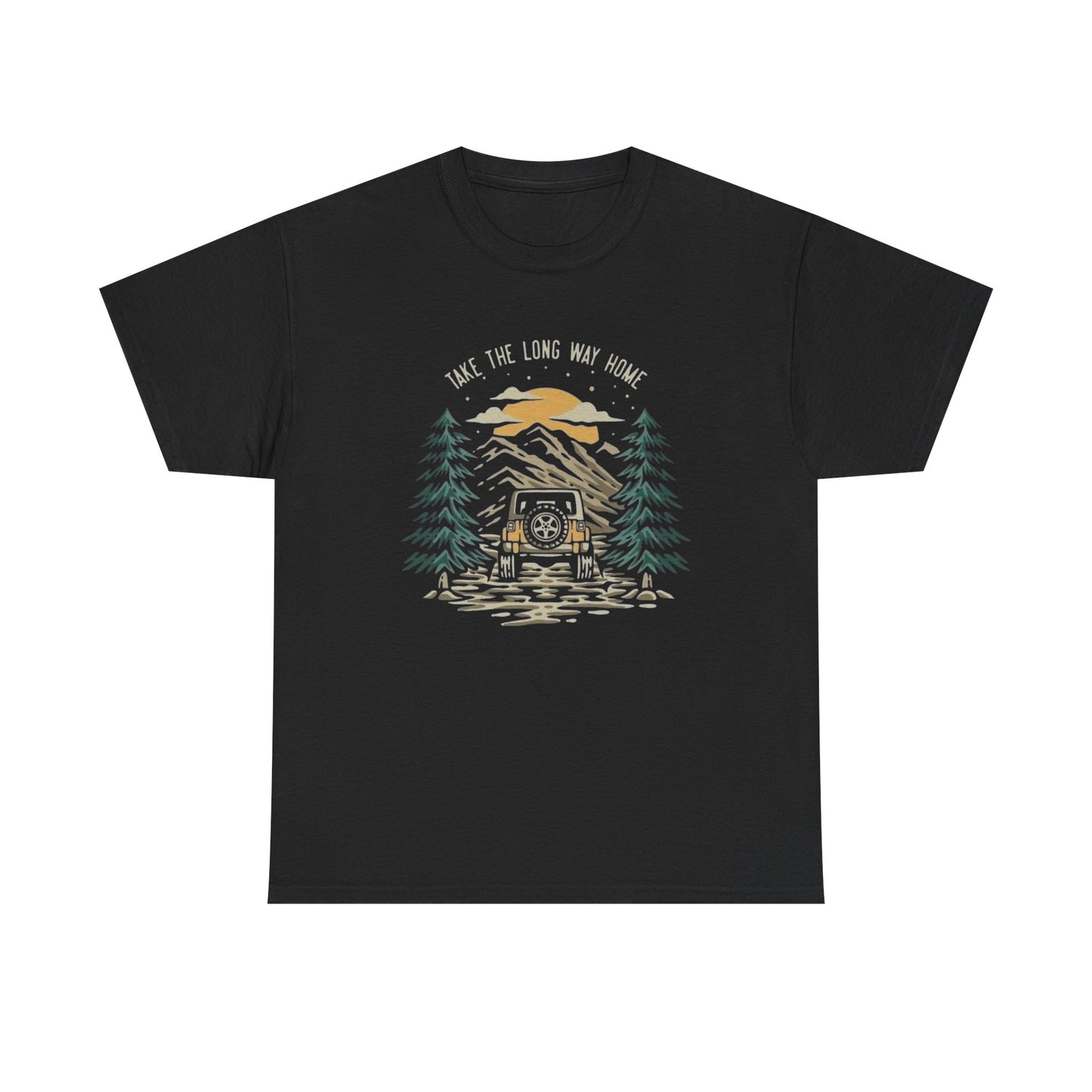 Take The Long Way Home Graphic T Shirt Unisex Heavy Cotton Tee