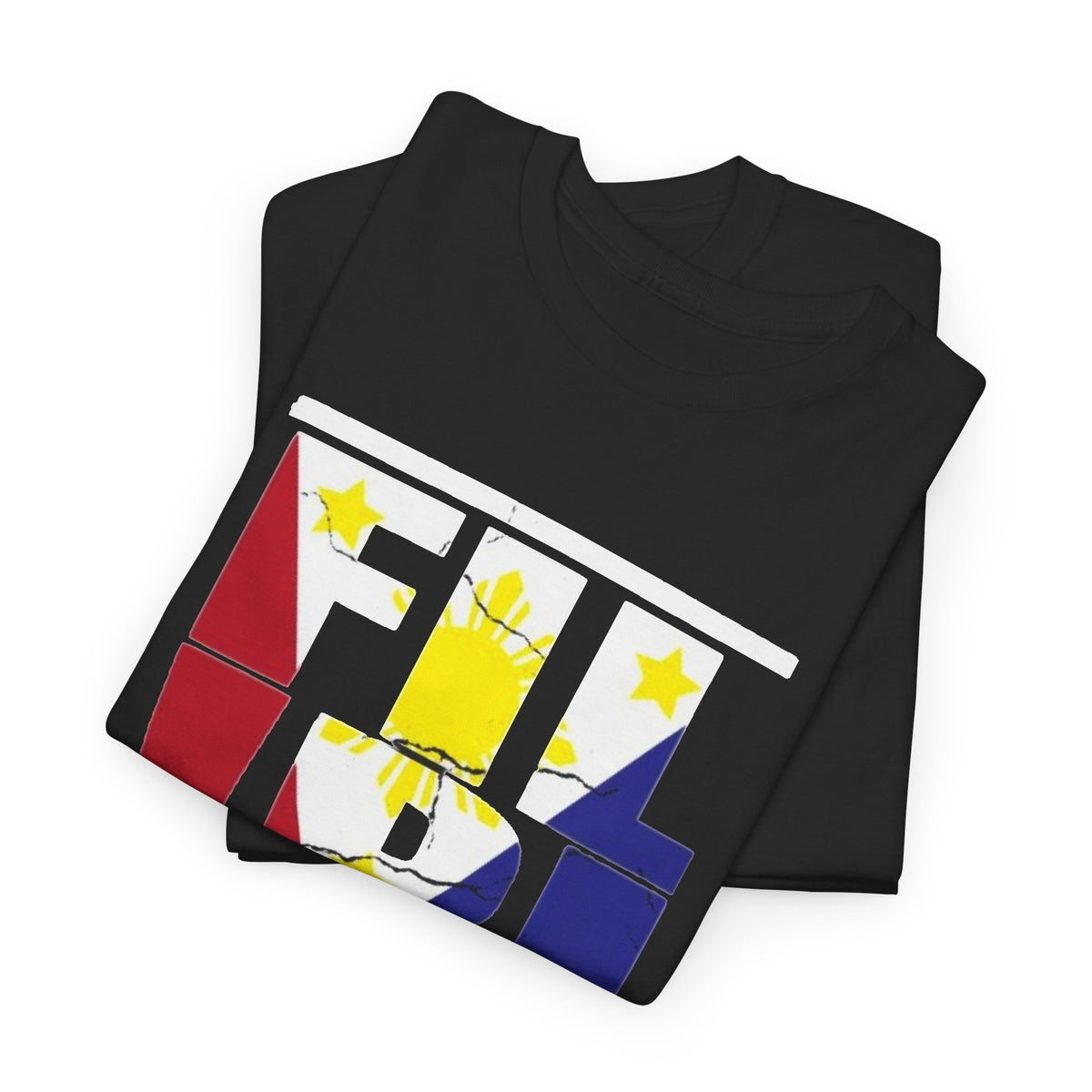 Filipino Graphic T Shirt Men's Classic Retro Flag Heavy Cotton Tee