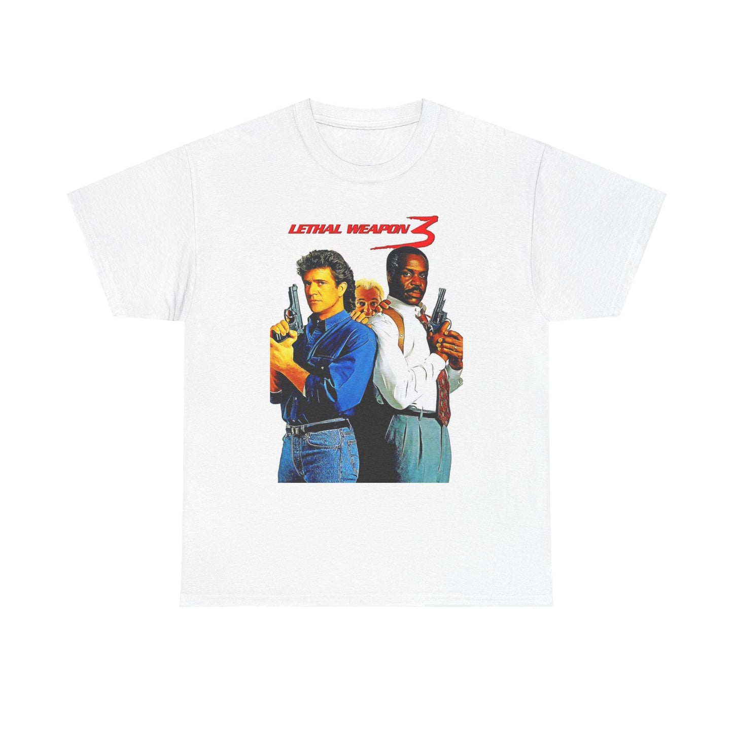 Lethal Weapon Graphic T Shirt Vintage 90s Movie Poster Unisex Heavy Cotton Tee