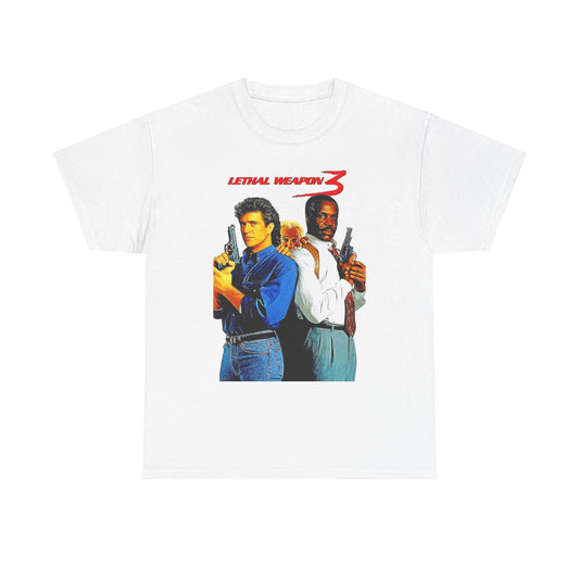 Lethal Weapon Graphic T Shirt Vintage 90s Movie Poster Unisex Heavy Cotton Tee