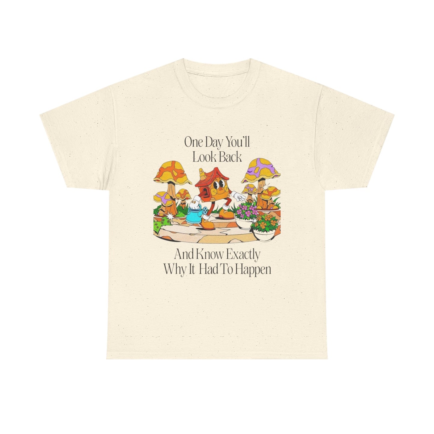 Happy Life Graphic T Shirt Unisex Heavy Cotton Tee