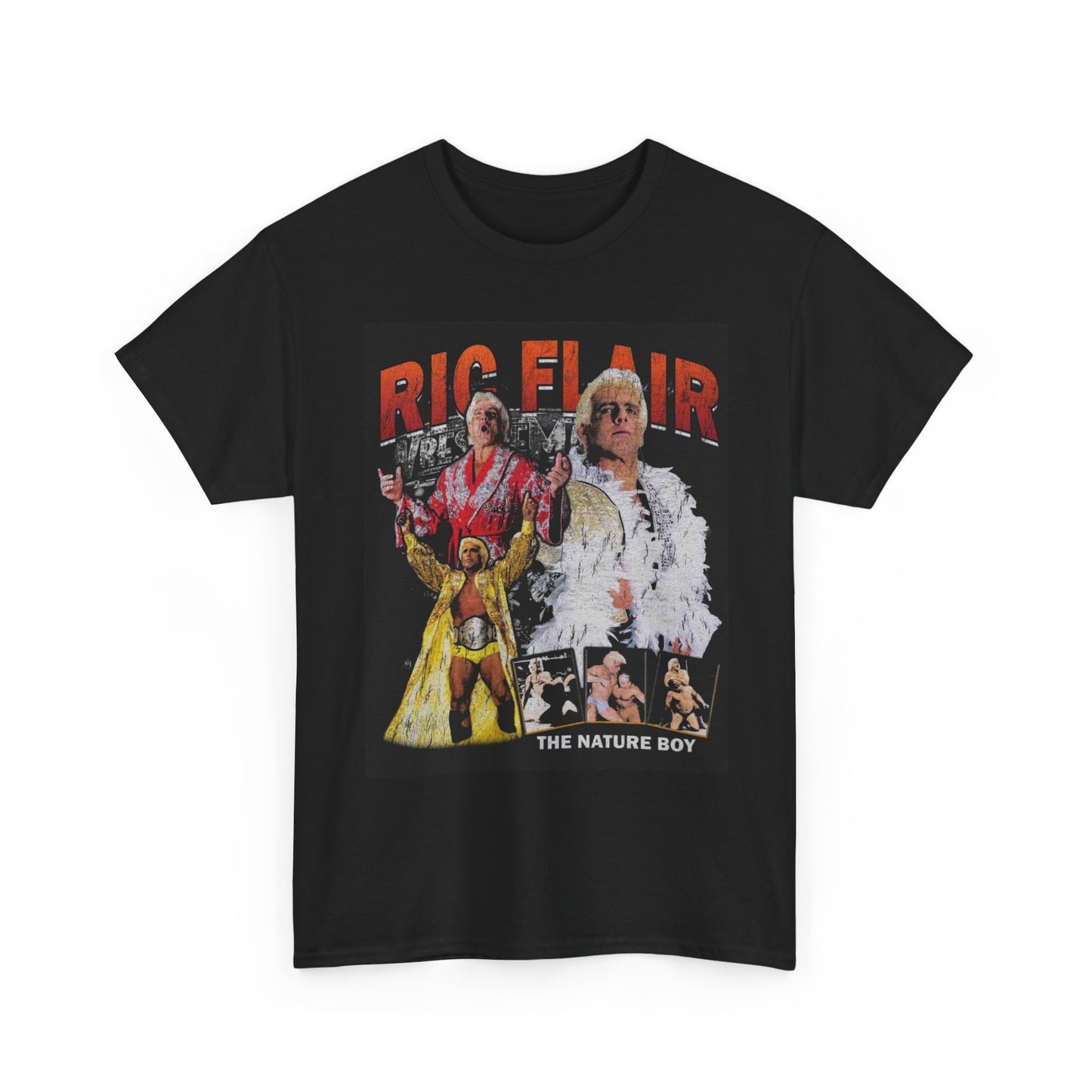 Ric Flair Wrestling Graphic T Shirt Vintage Heavy Cotton Tee Nature Boy