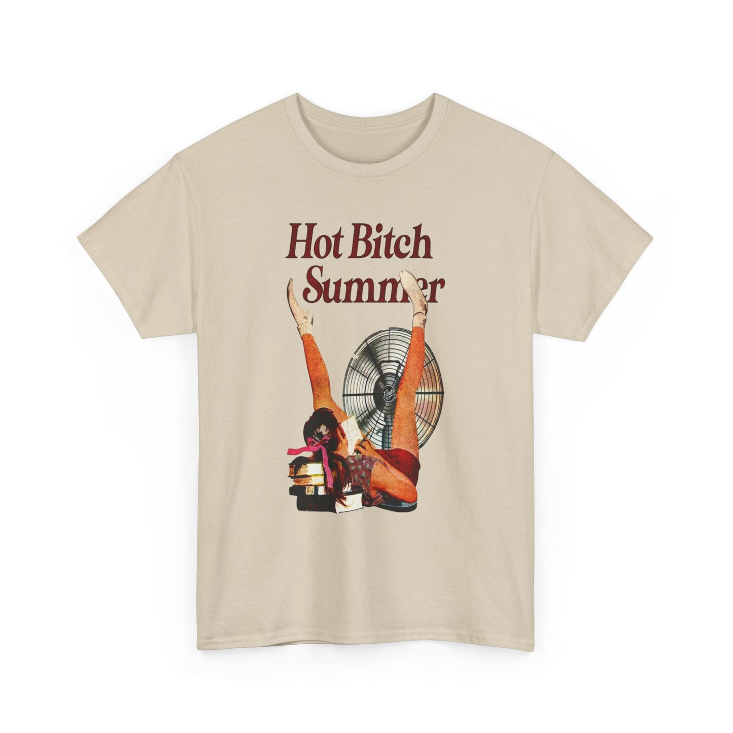 Hot Bitch Summer Graphic T-Shirt Womens Comfy Cotton Tee NEW