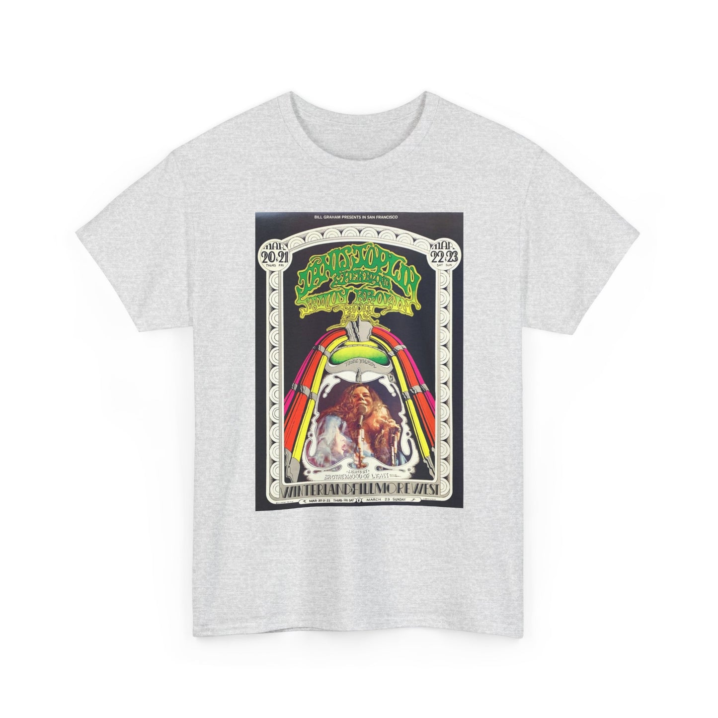 Janis Joplin Concert T Shirt BRAND NEW Apparel Unisex Graphic Tee USA