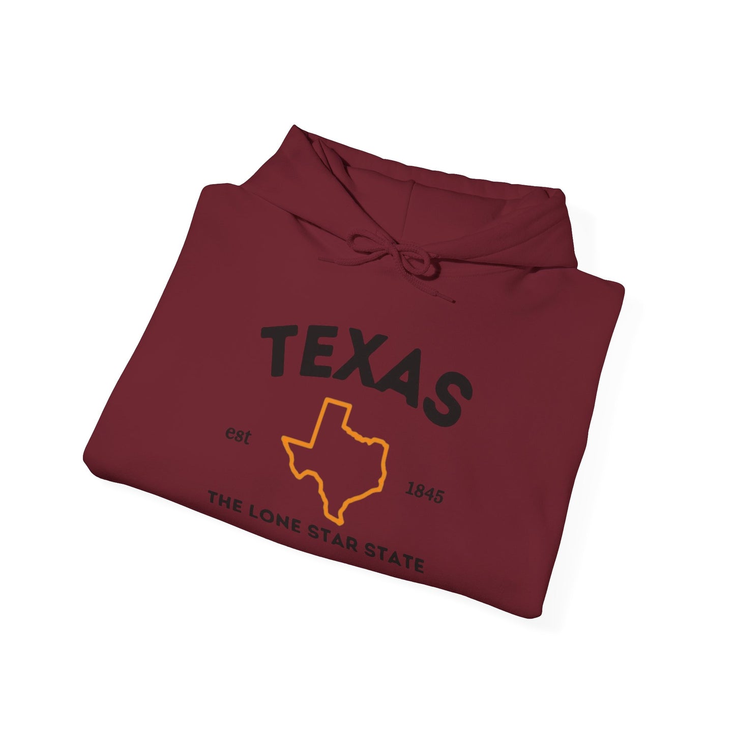 Texas The Lone Star State Graphic Hoodie Unisex Heavy Blend™ Hooded Sweatshirt