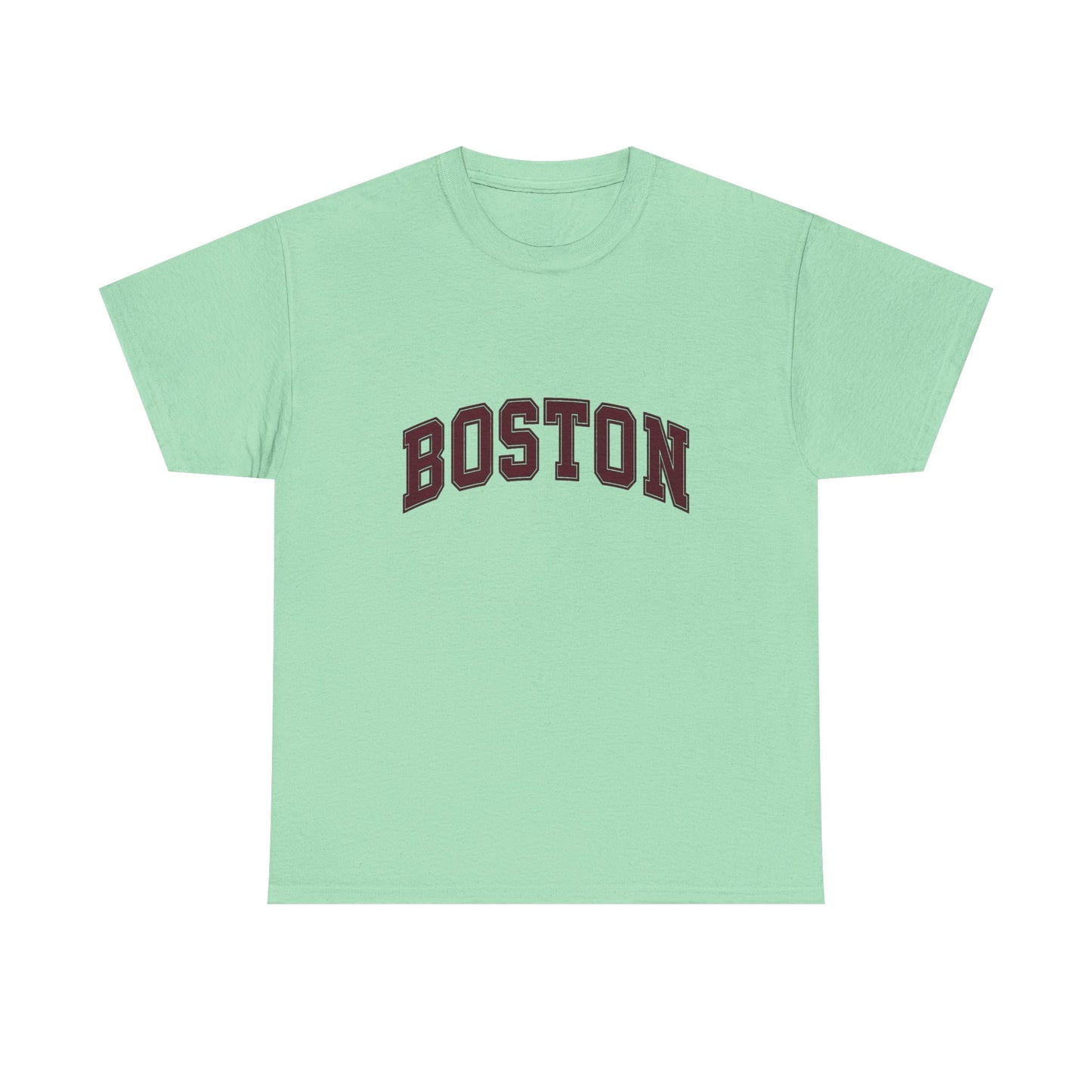 Boston Logo NEW ENGLAND Graphic T Shirt Unisex Heavy Cotton Tee