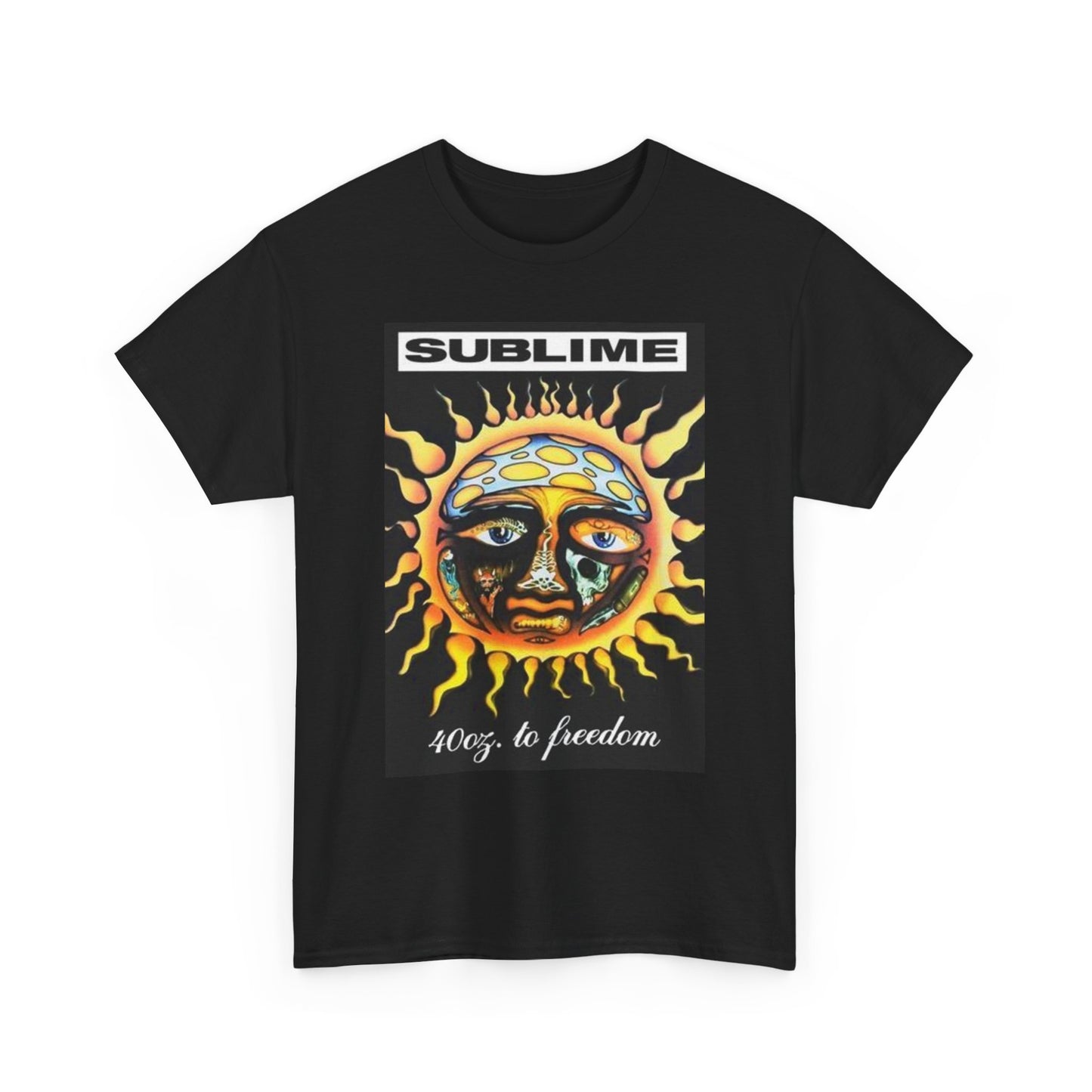 Sublime Graphic T Shirt Vintage 40 oz To Freedom Unisex Heavy Cotton Tee