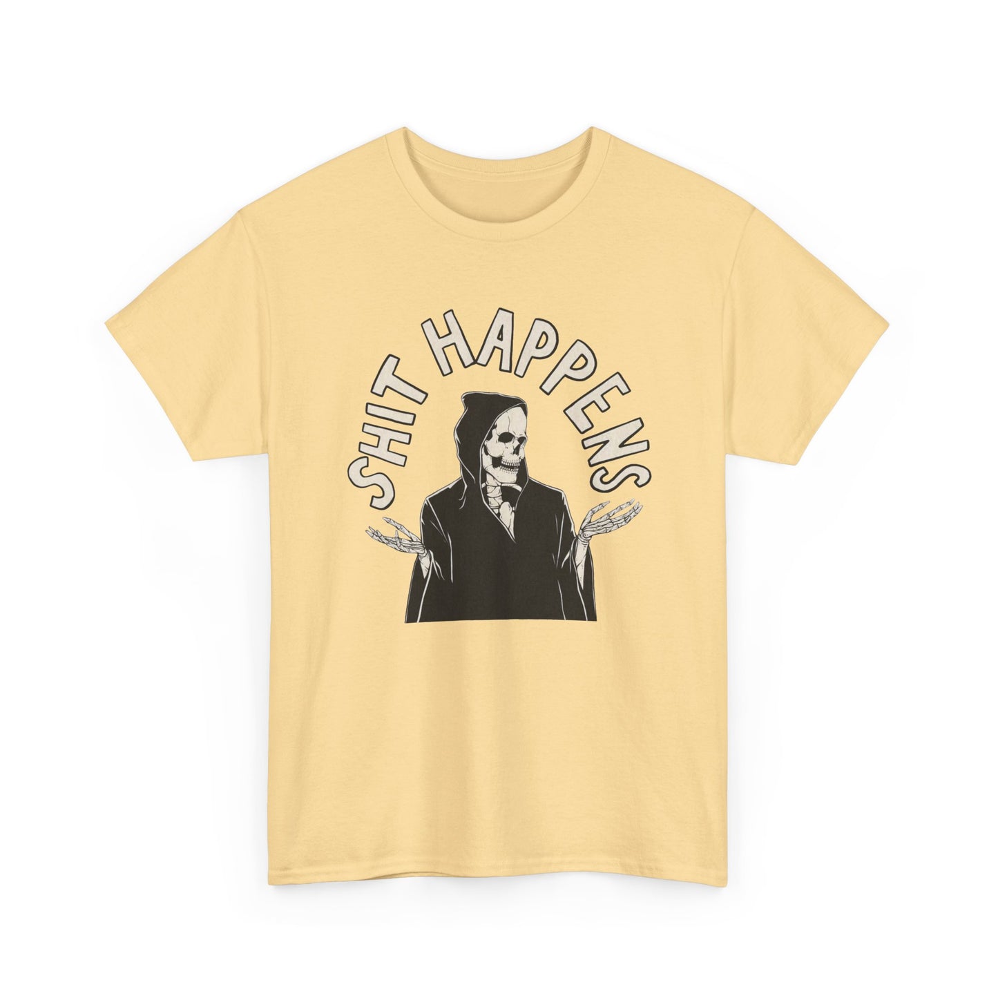 Things Happen Funny Graphic T Shirt NEW Unisex Heavy Cotton Tee