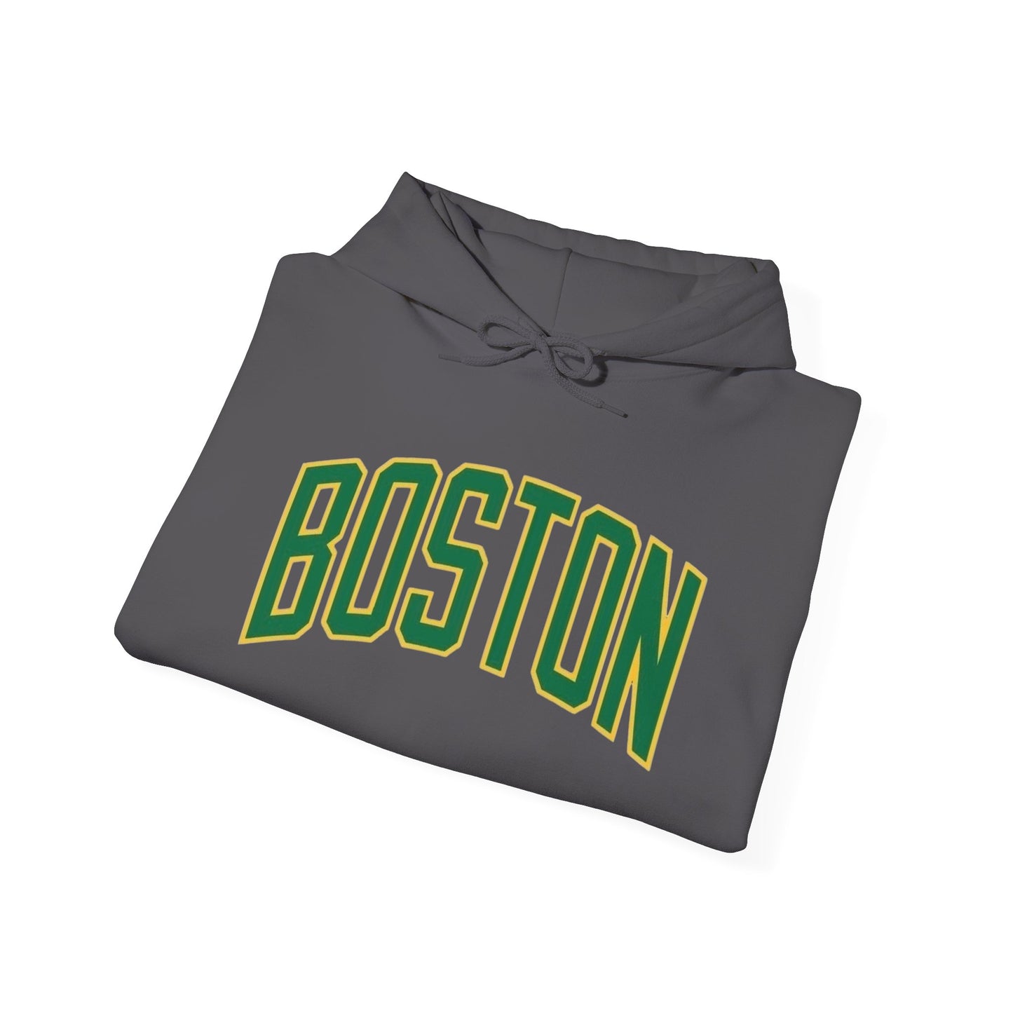 Boston Logo Graphic Hoodie Heavy Blend Sweatshirt NEW