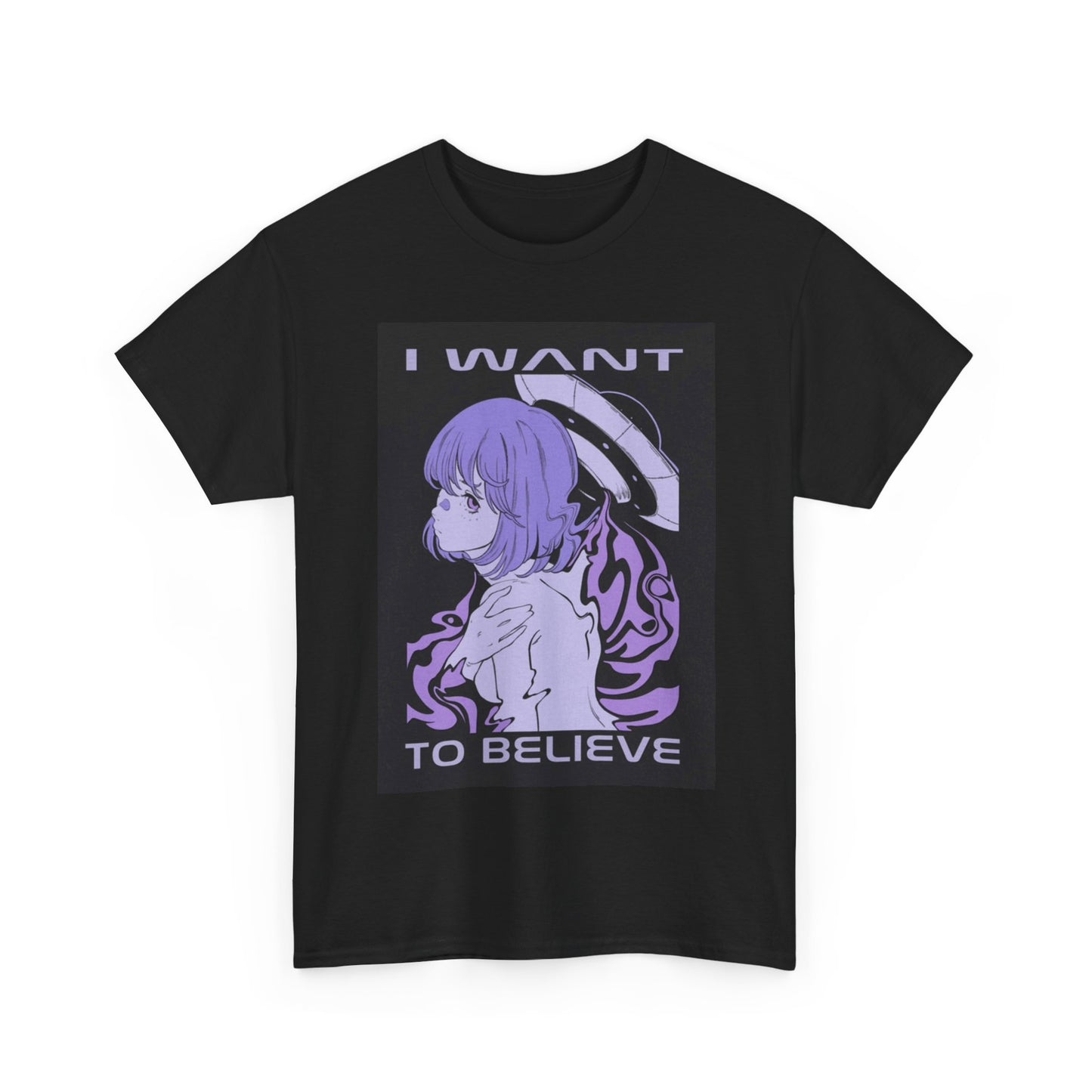 Waifu Anime T-shirt Girl Cartoon Retro Gaming Unisex Heavy Tee Gamer jk