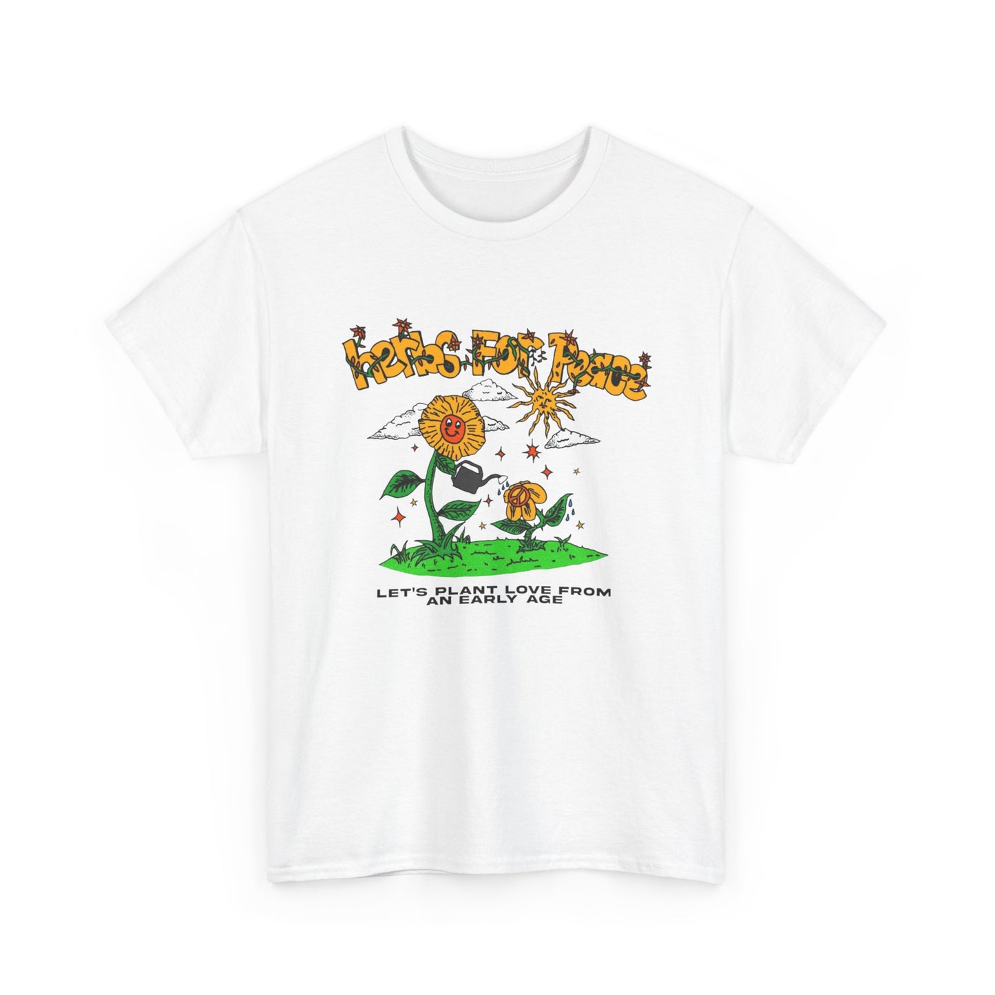 Herbs For Peace Graphic T Shirt NEW Adult Unisex Heavy Cotton Tee