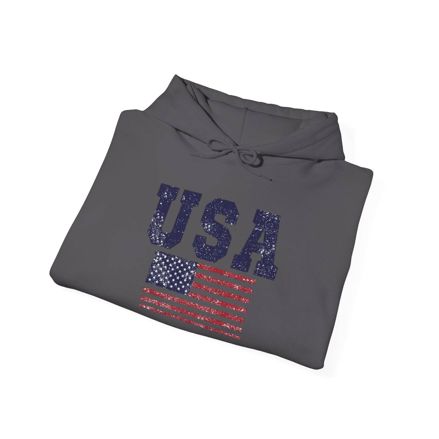 USA American Flag NEW COLORS Graphic Hoodie Unisex Heavy Blend Hooded Sweatshirt