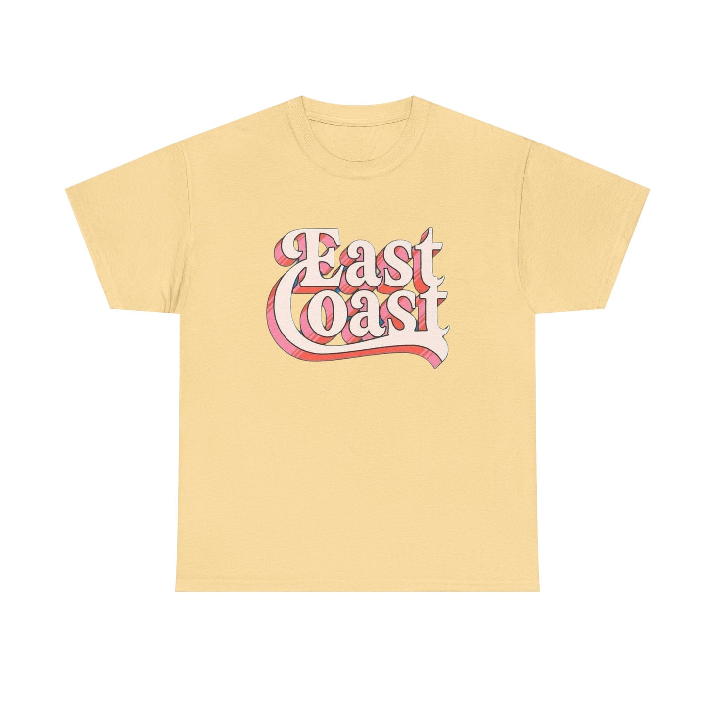 East Coast Graphic T-Shirt Unisex Heavy Cotton Tee Gift NEW