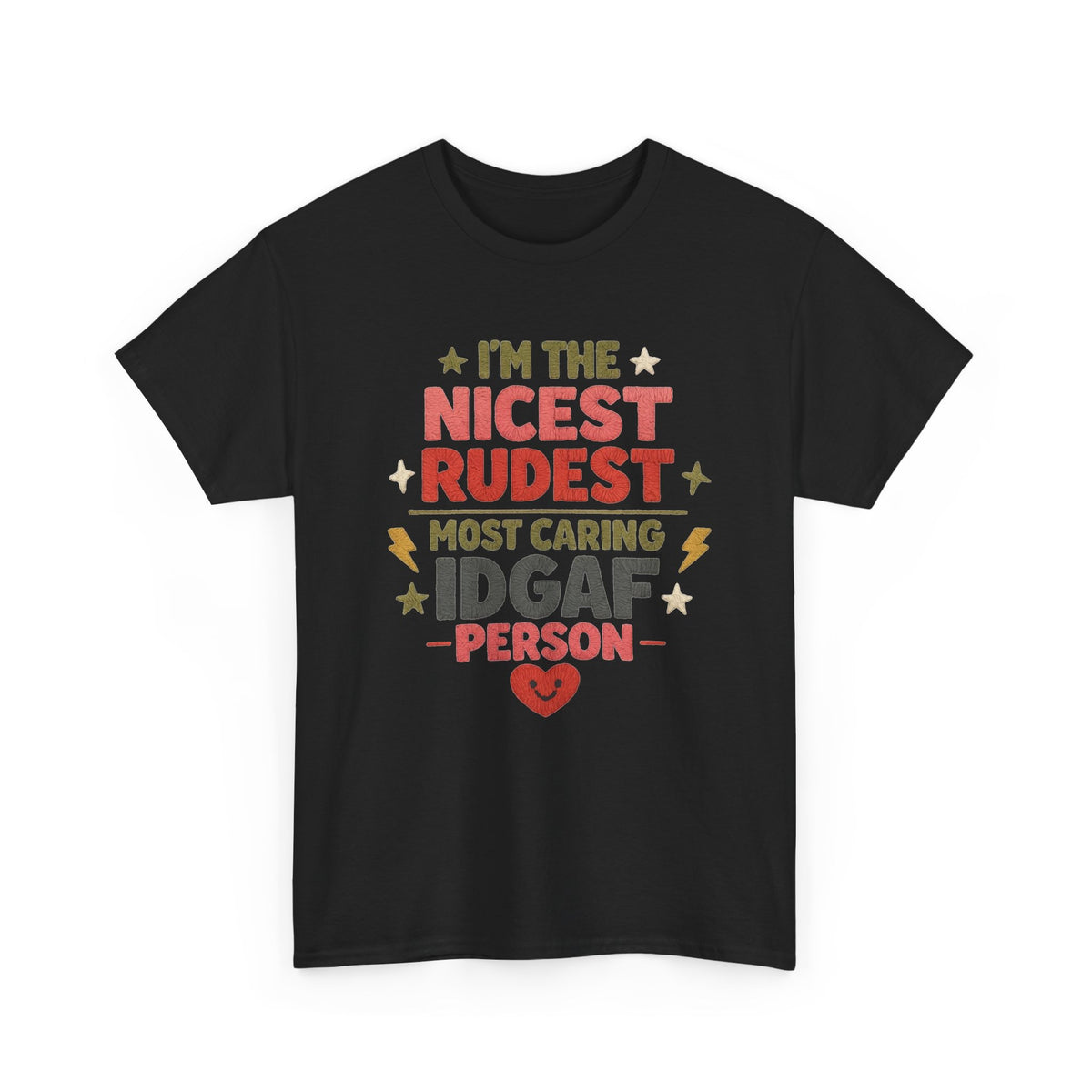 Nicest Rudest Person T-Shirt, Funny Dog Lover Quote Men's Graphic Tee