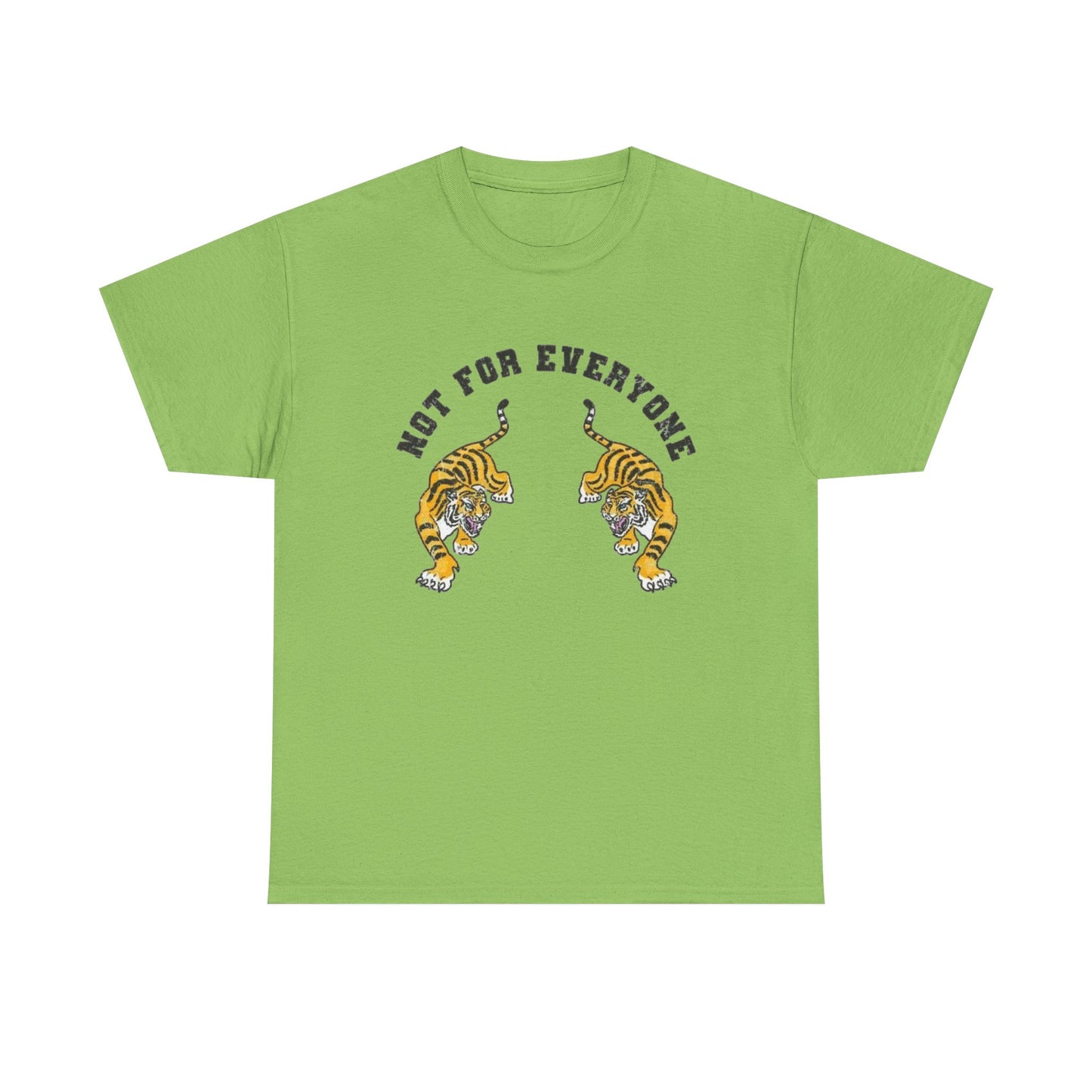 Not For Everyone Tiger Retro Art Graphic T Shirt Regular Men's Heavy Cotton Tee
