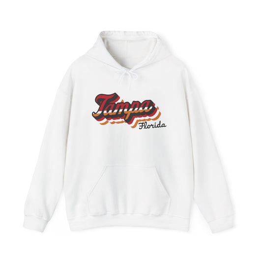 Tampa Florida Retro Graphic Hoodie Unisex Heavy Blend™ Hooded Sweatshirt