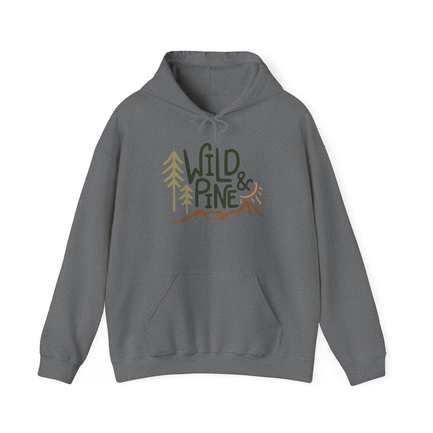 Wild And Pine Outdoors Graphic Hoodie Unisex Heavy Blend™ Hooded Sweatshirt