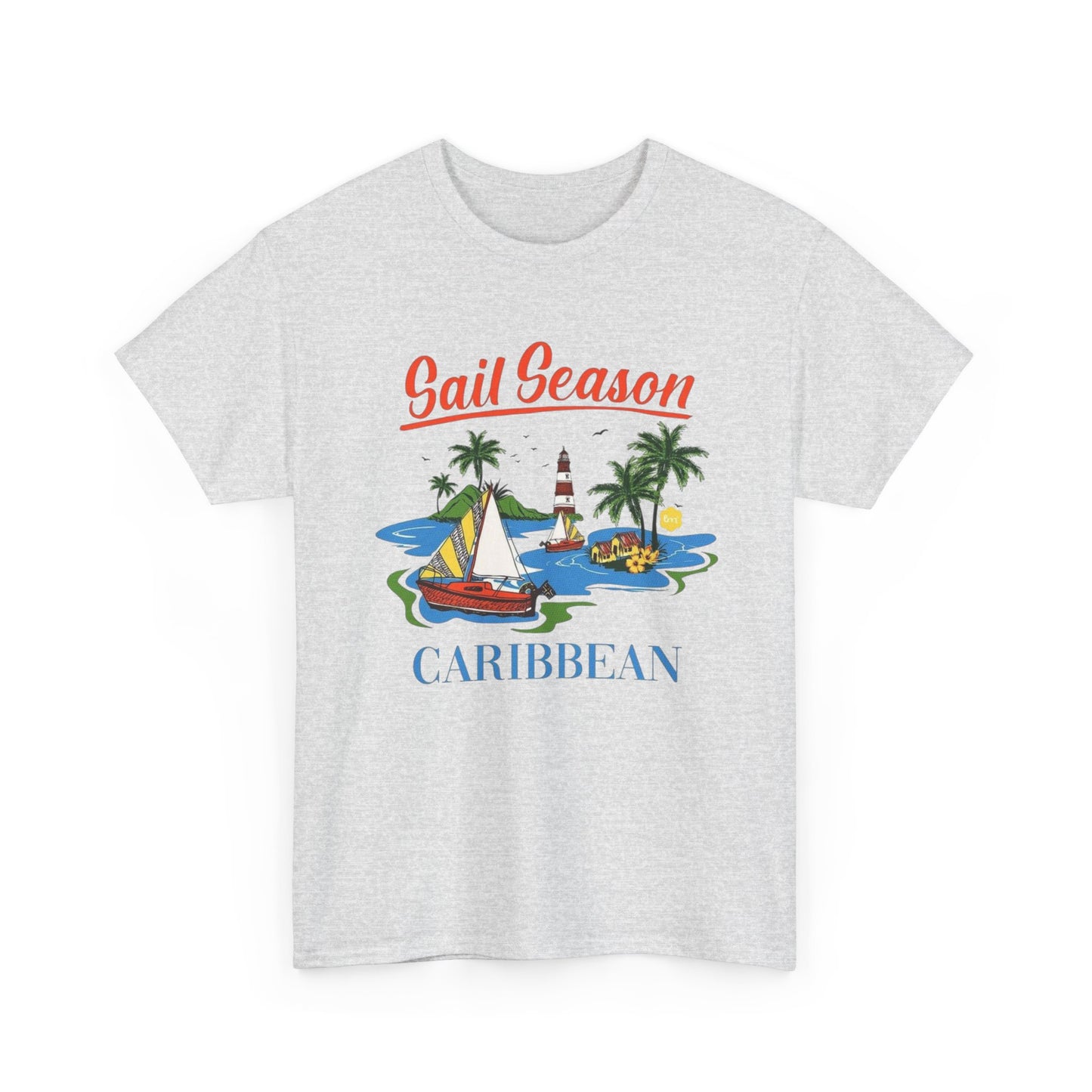 Sail Season Carribean Graphic T Shirt S-5XL NEW Unisex Heavy Cotton Tee
